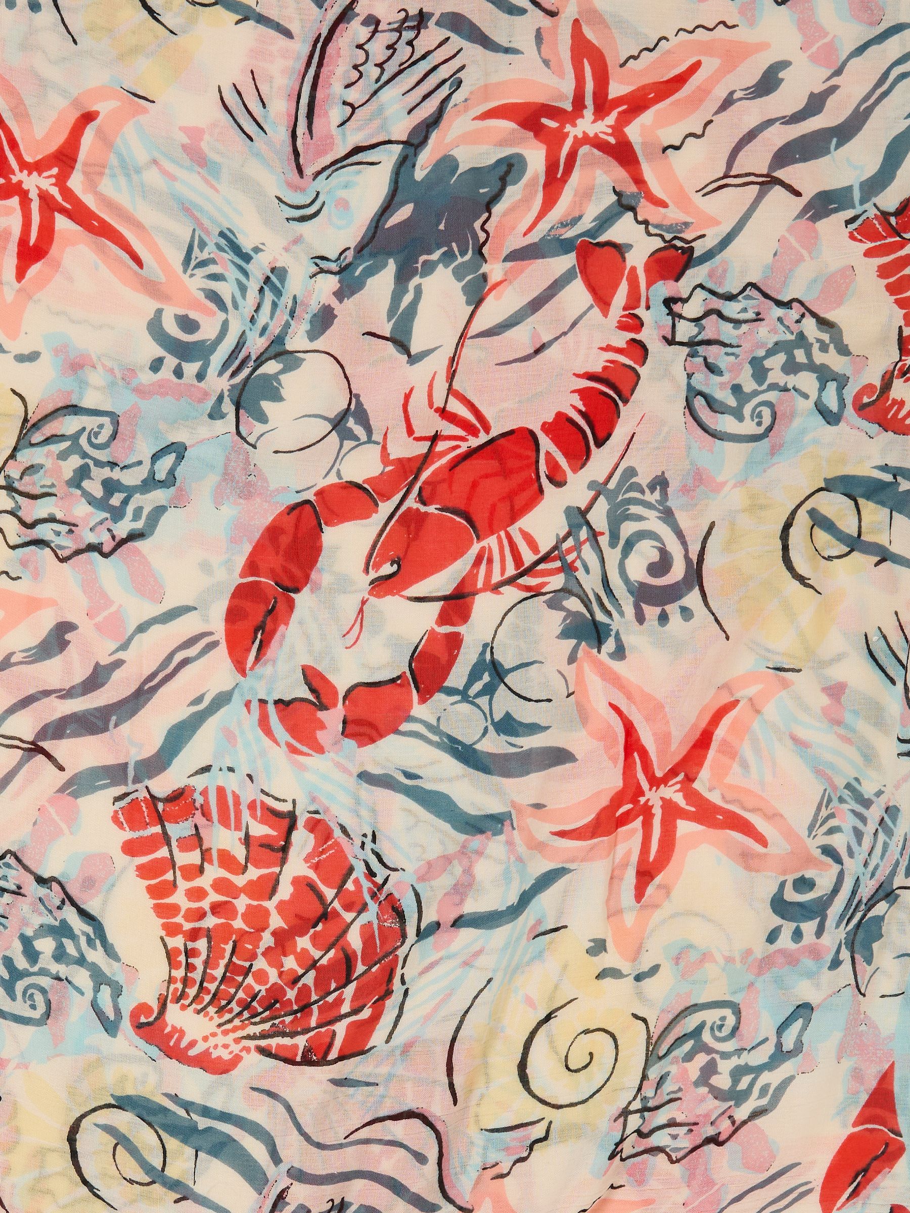 Blue Sea Scene Lightweight Scarf - Image 2 of 2