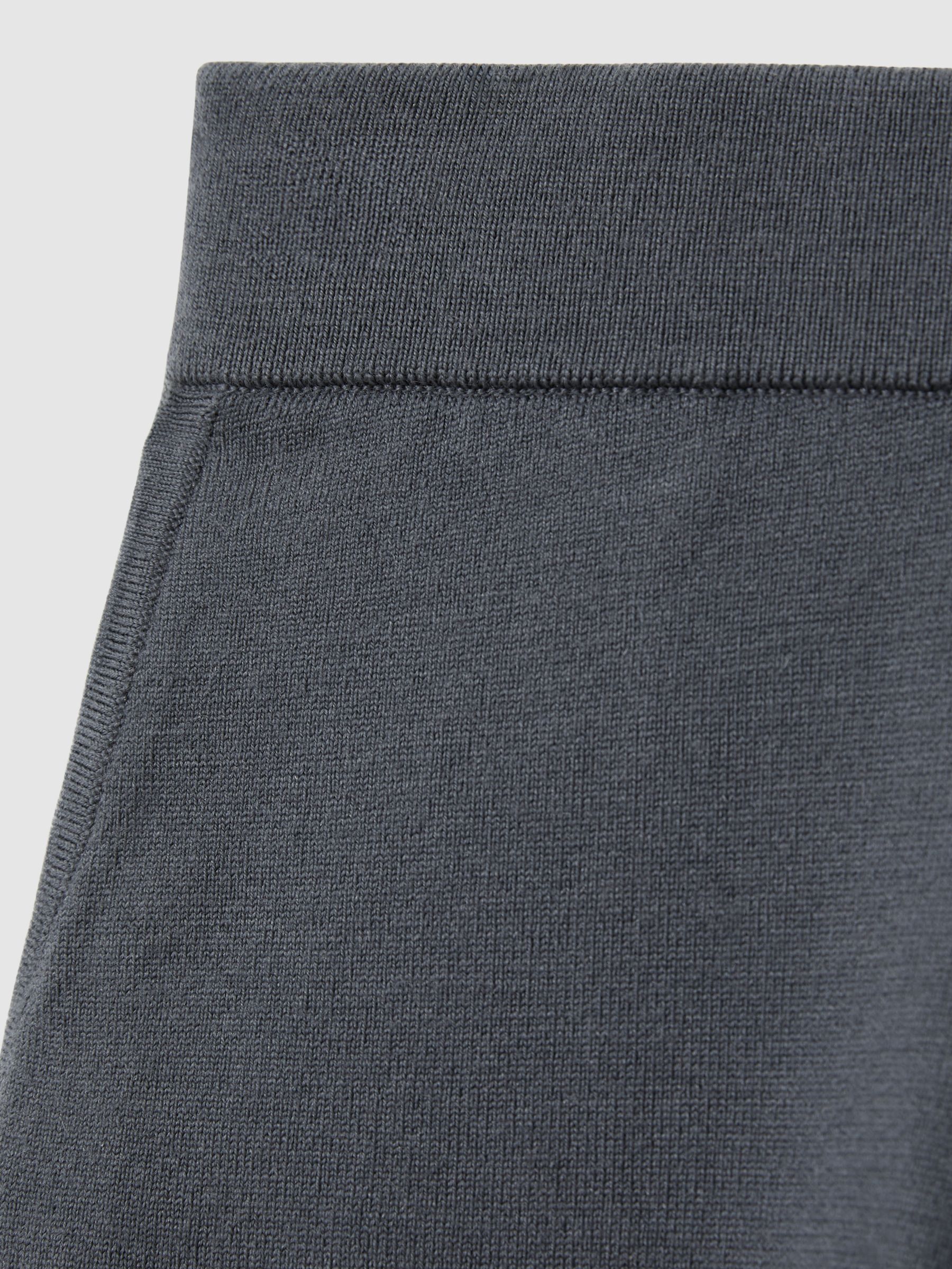 9-13 yrs Merino-Blend Stretch Joggers in Blackened Blue - Image 4 of 4