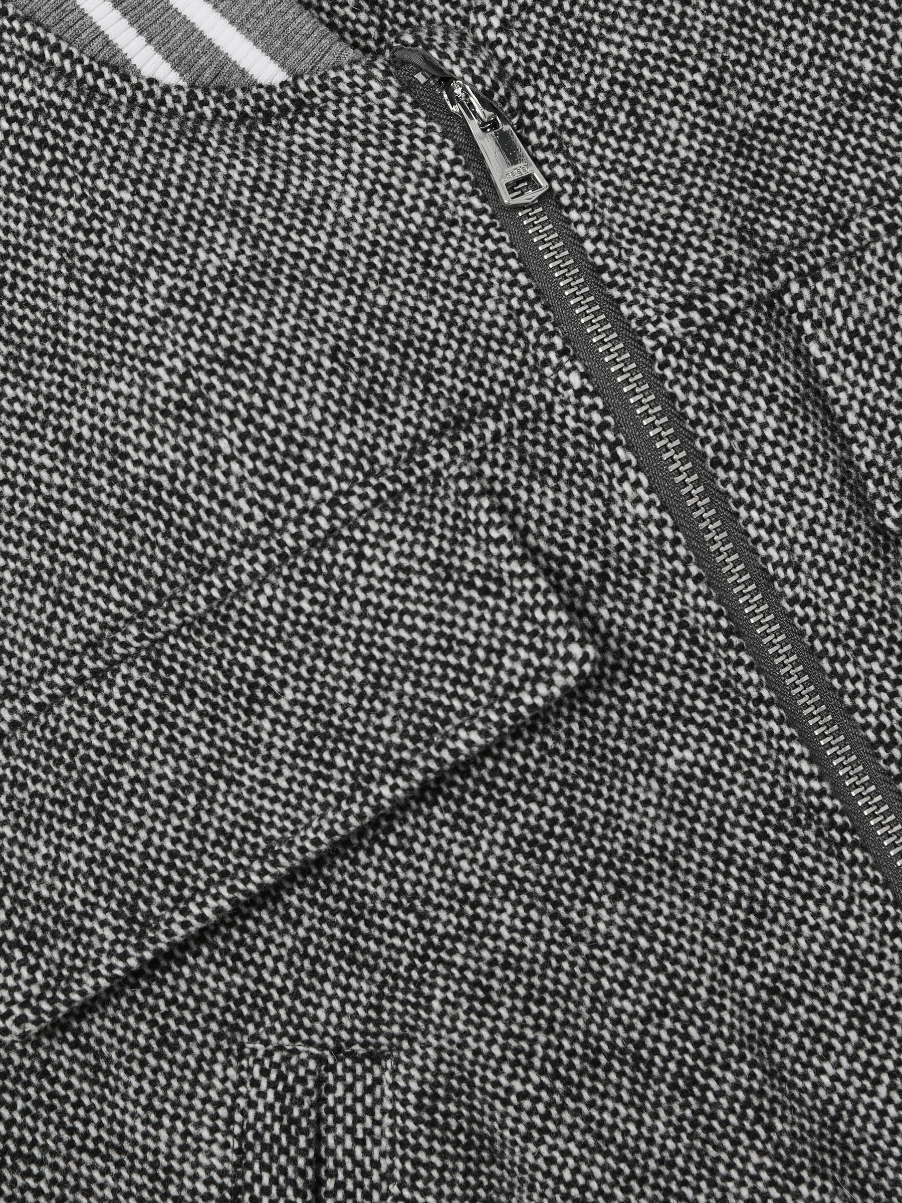 9-13 yrs Wool-Blend Padded Bomber Jacket in Grey - Image 4 of 4
