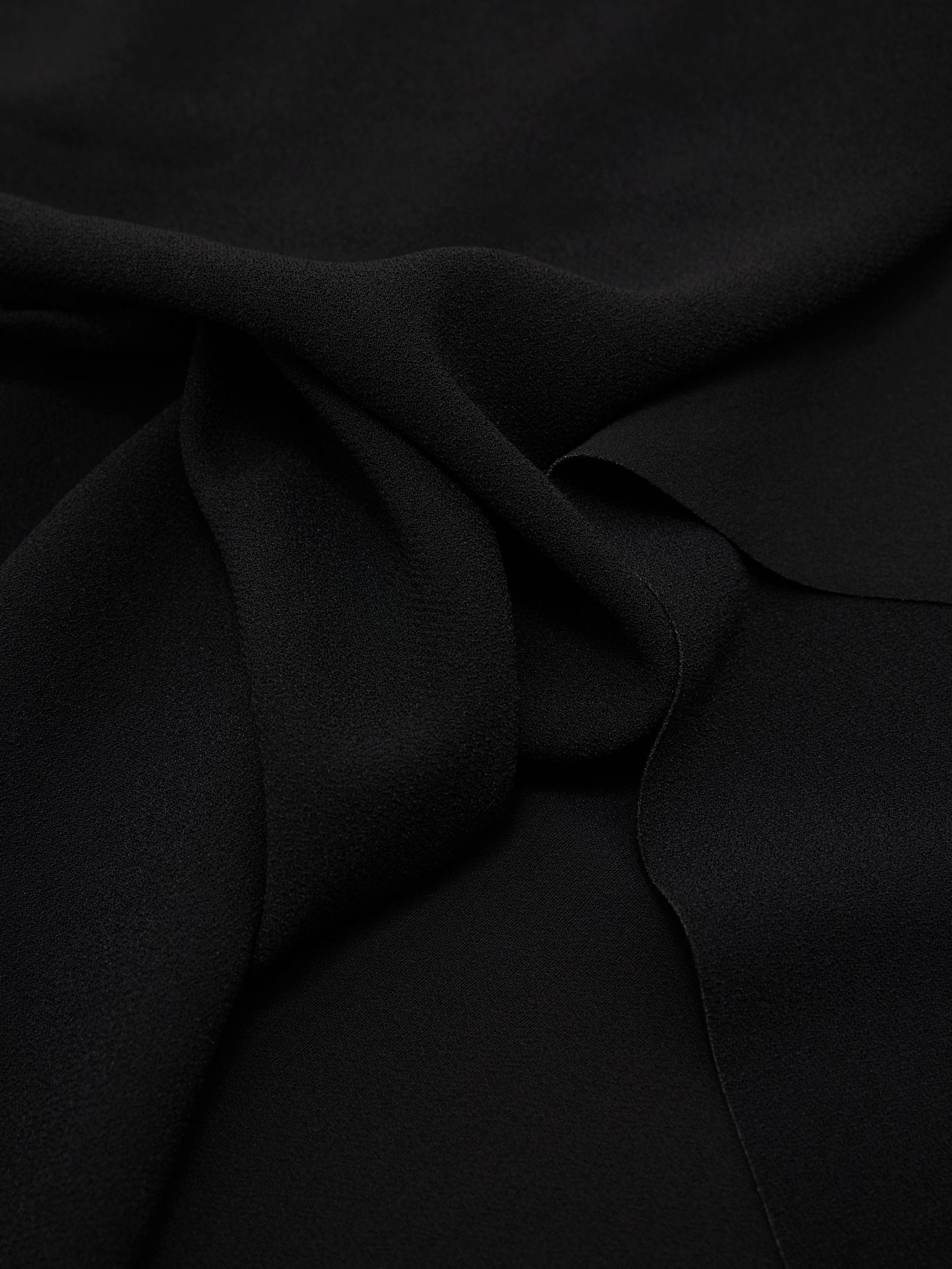 Draped Sleeveless Mini Dress in Black - Image 9 of 9
