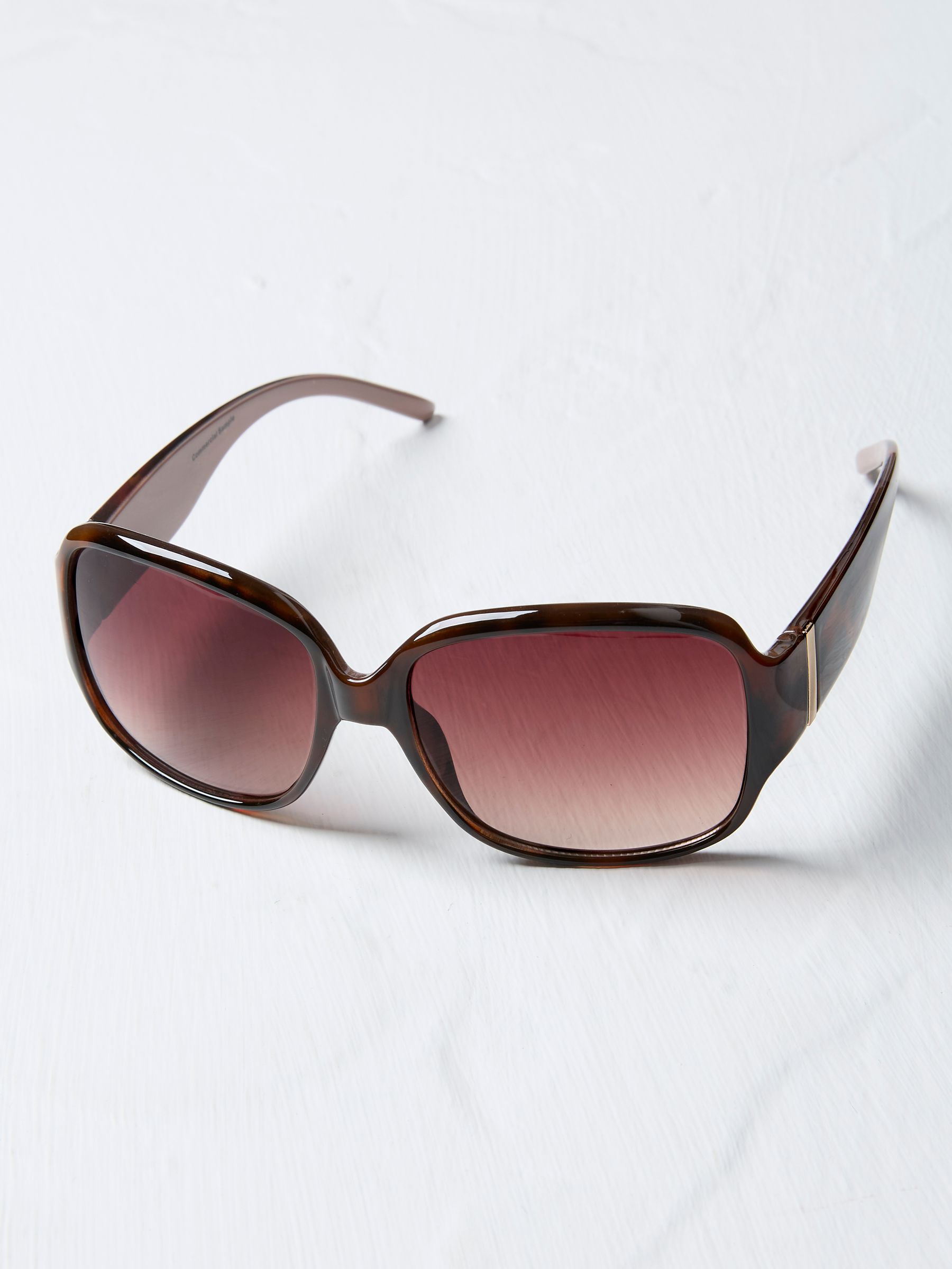 Tortoiseshell Brown Olivia Oversized Sunglasses - Image 2 of 2