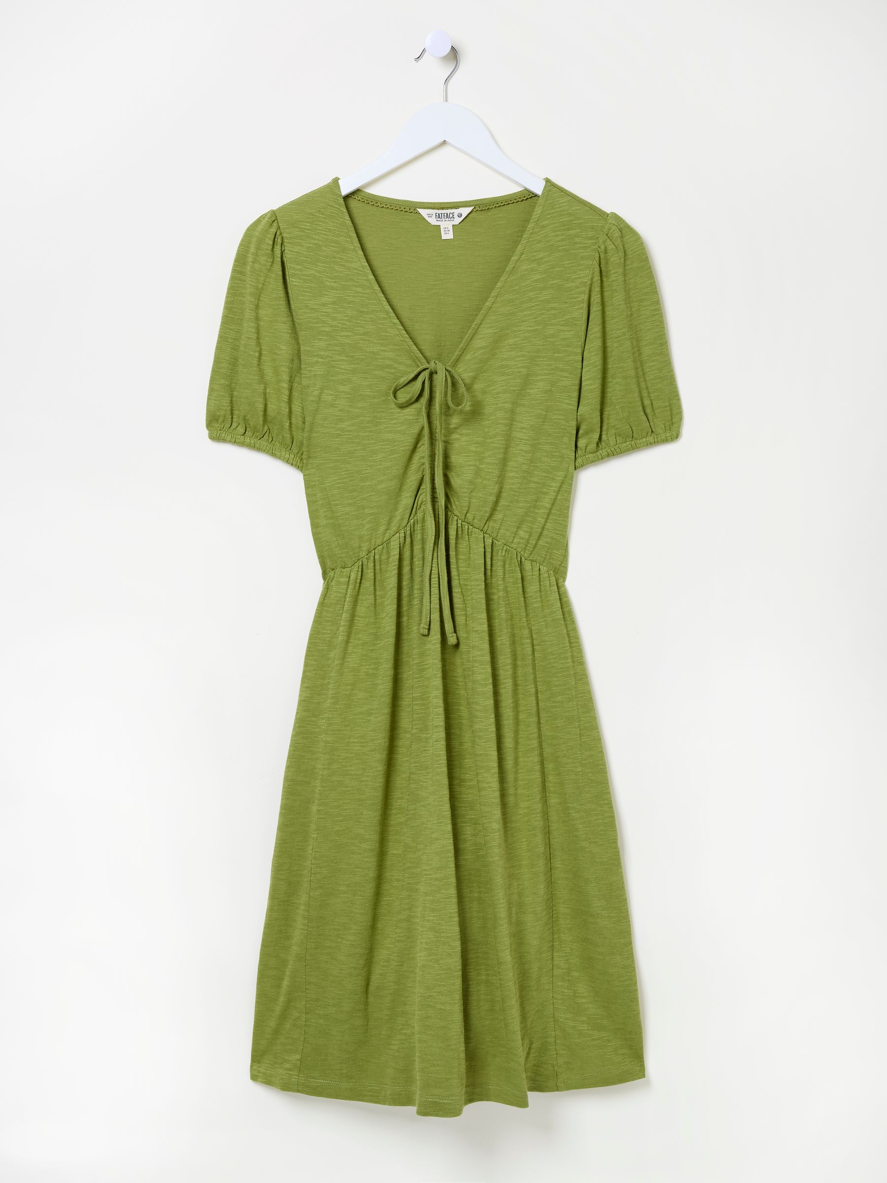 Olive Green Nell Jersey Dress - Image 9 of 9