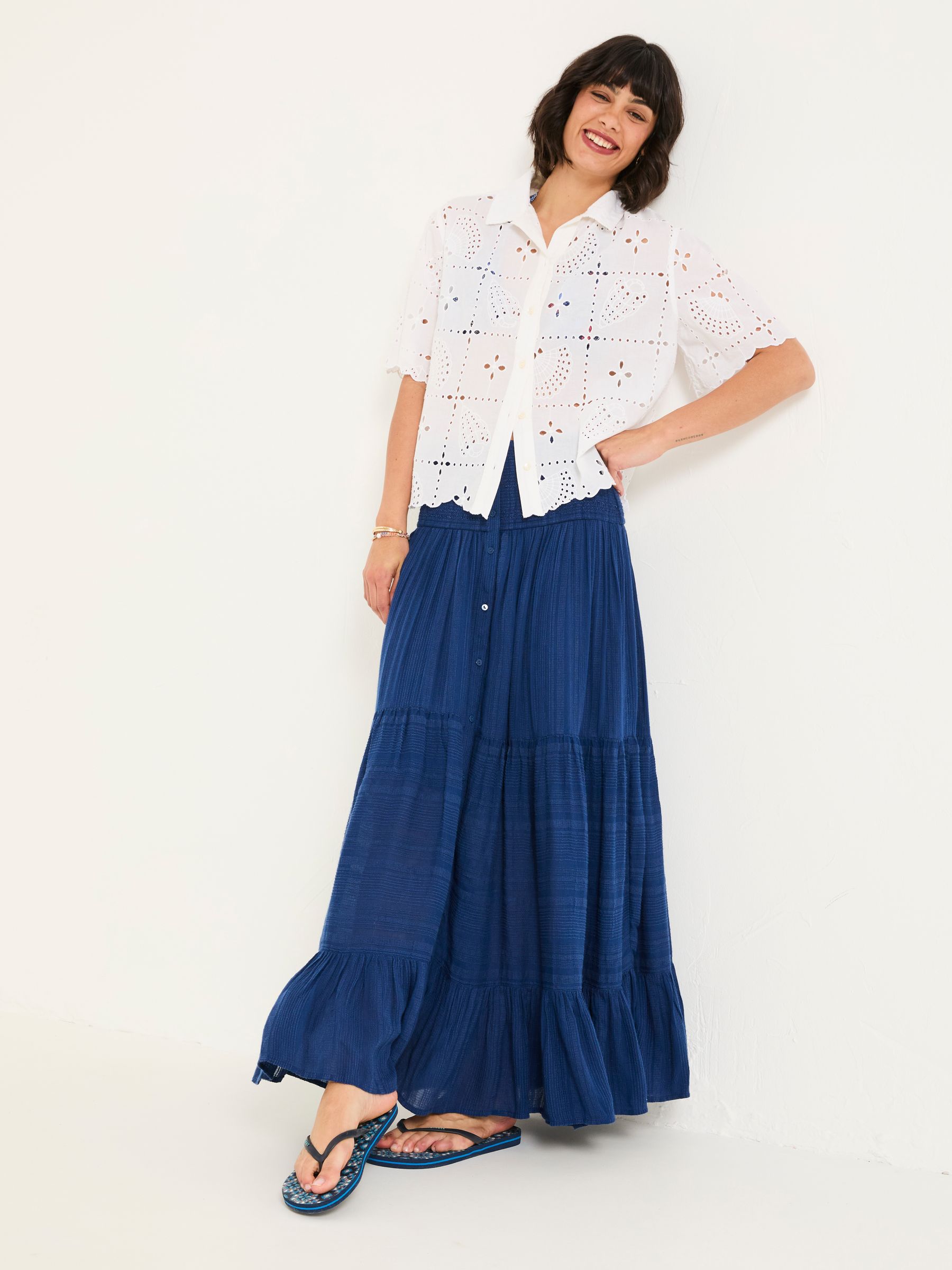Rhea Blue Beachwear Maxi - Image 1 of 5