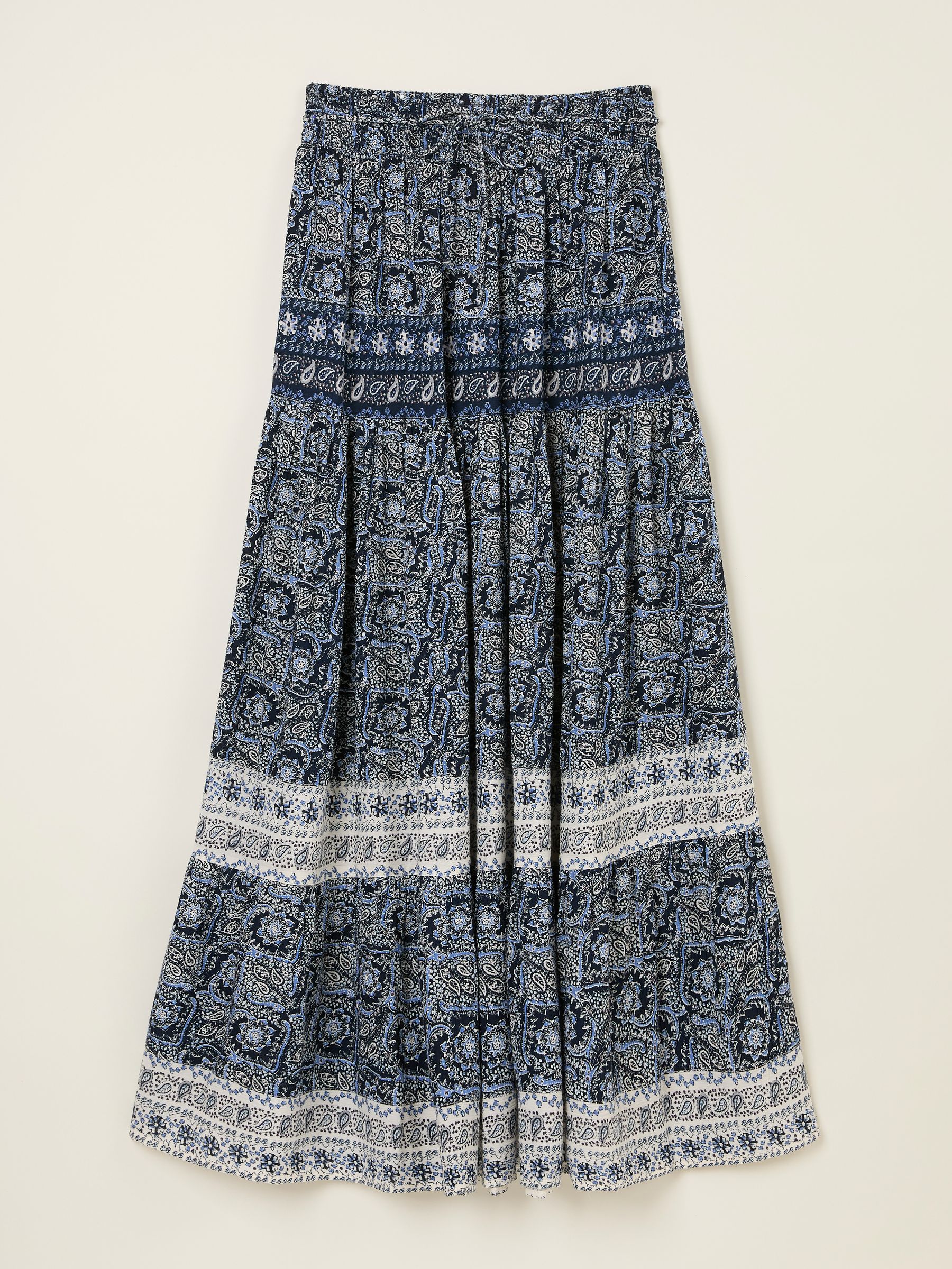 Jayla Indigo Blue Inky Maxi Skirt | FatFace USA