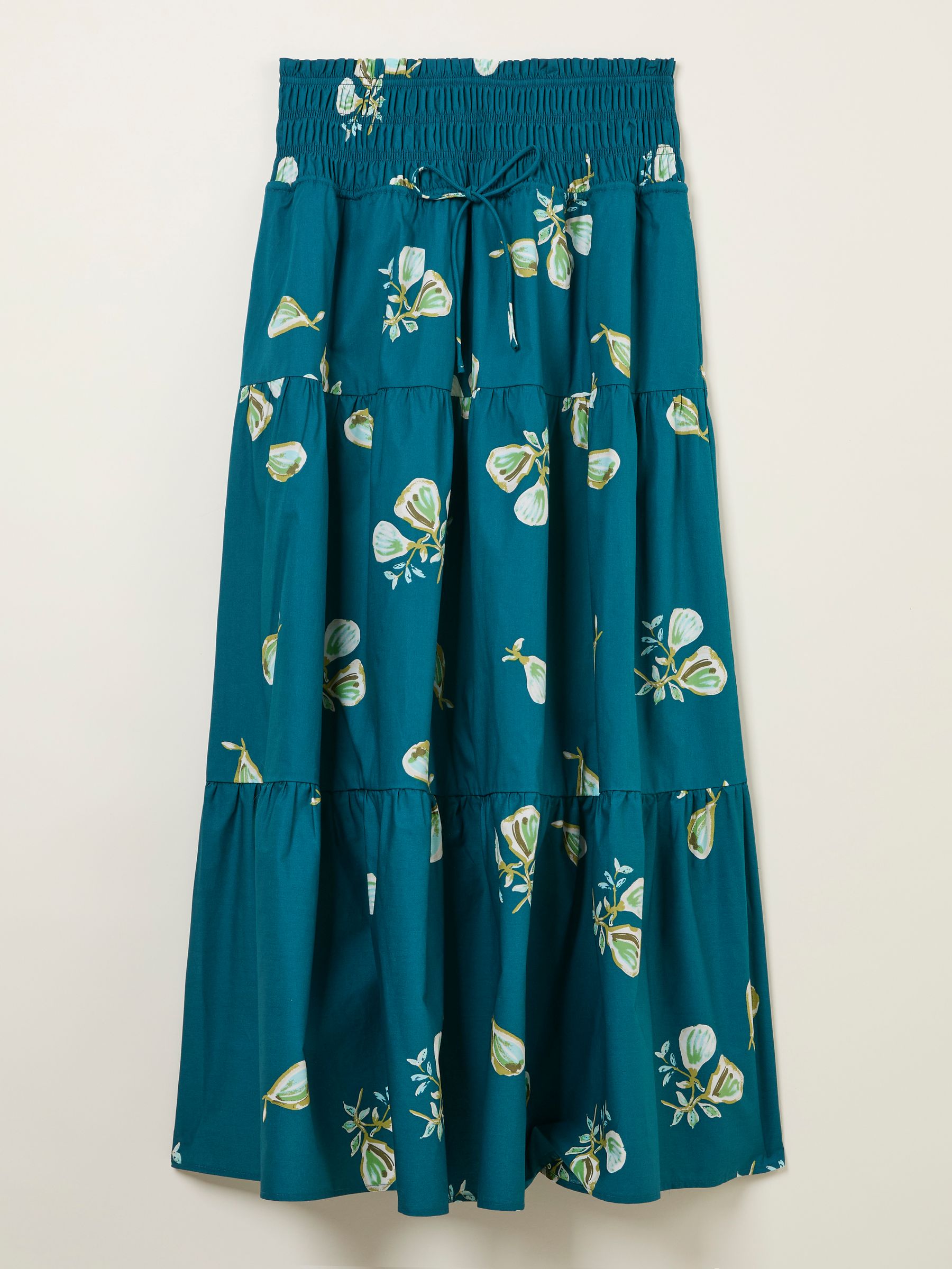 Ricky Teal Blue Figs Midi Skirt - Image 6 of 6