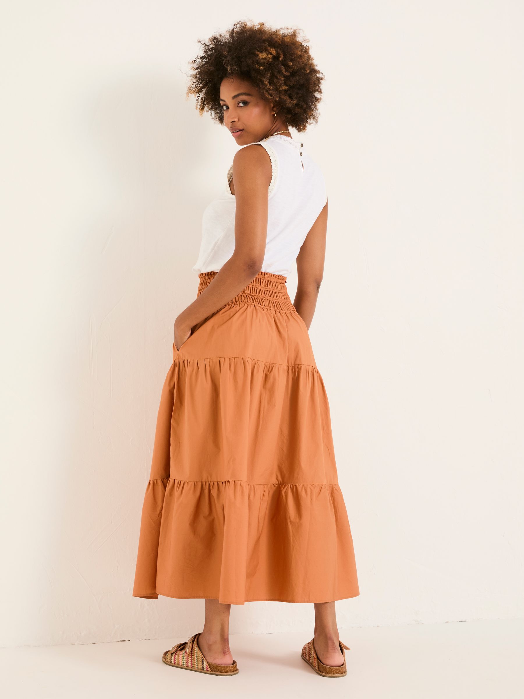 Ricky Golden Tan Midi Skirt - Image 2 of 5