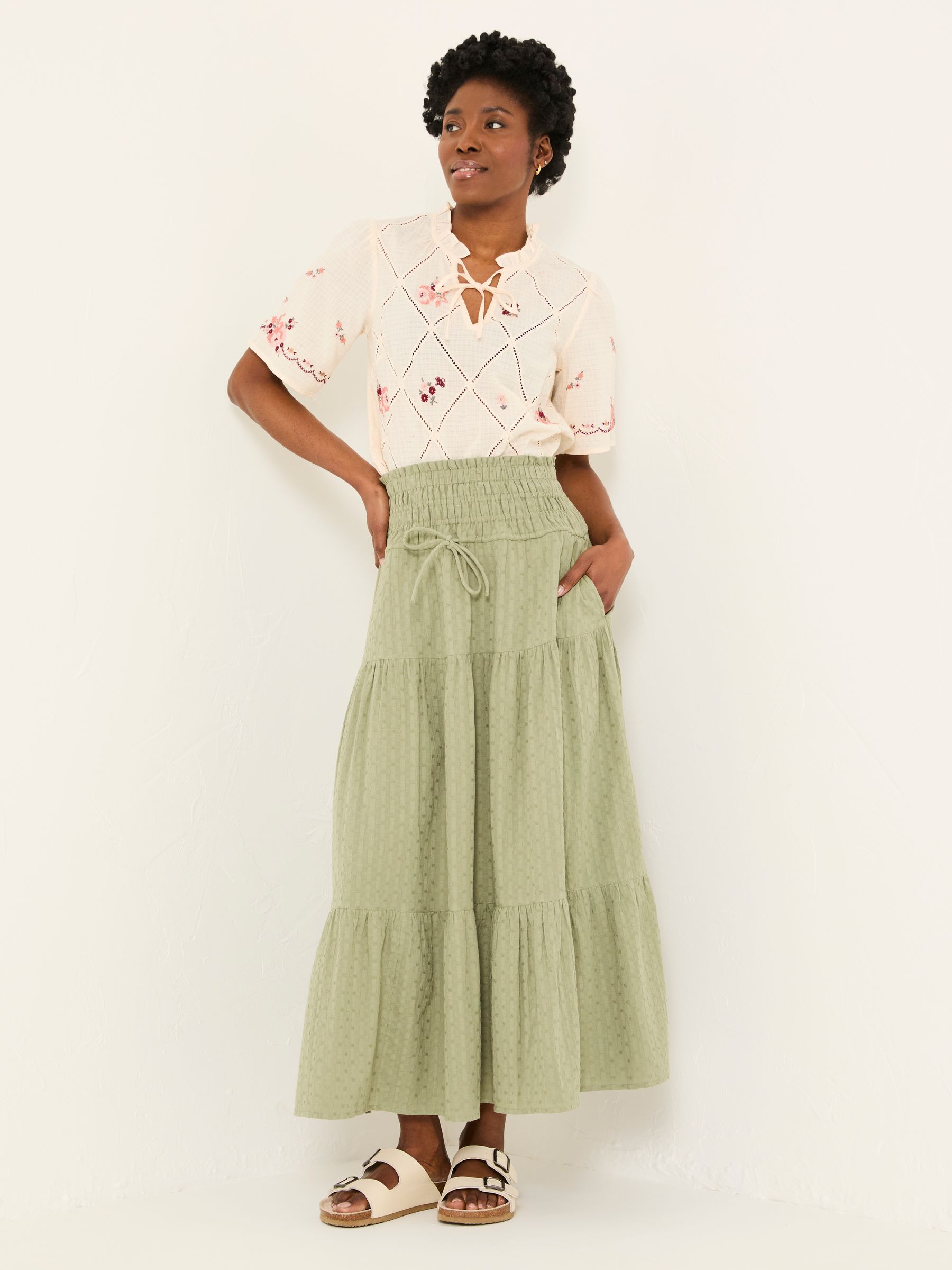 Green Beeble Billi Midi Skirt - Image 2 of 7