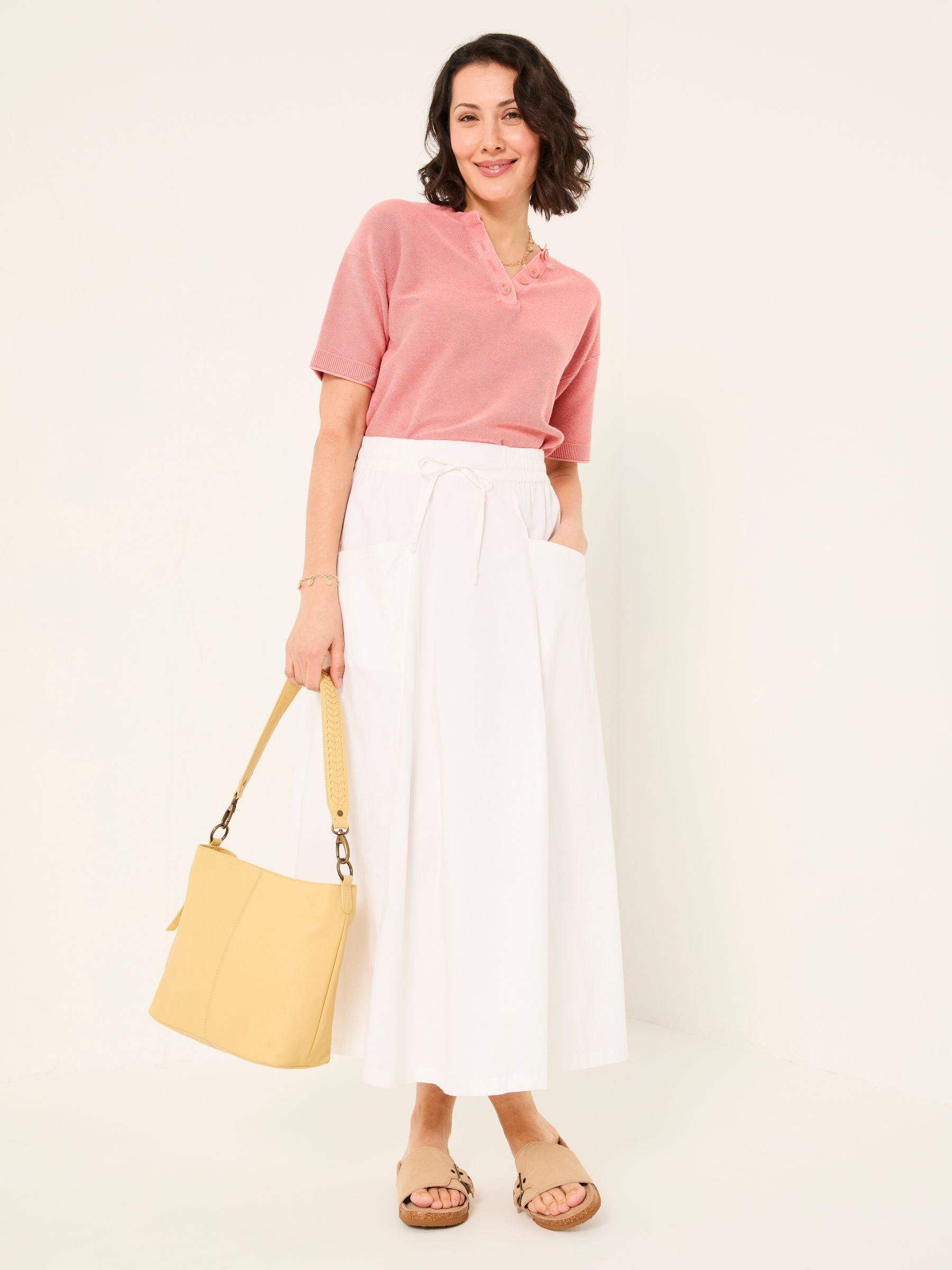 White Sulli Poplin Skirt - Image 3 of 6