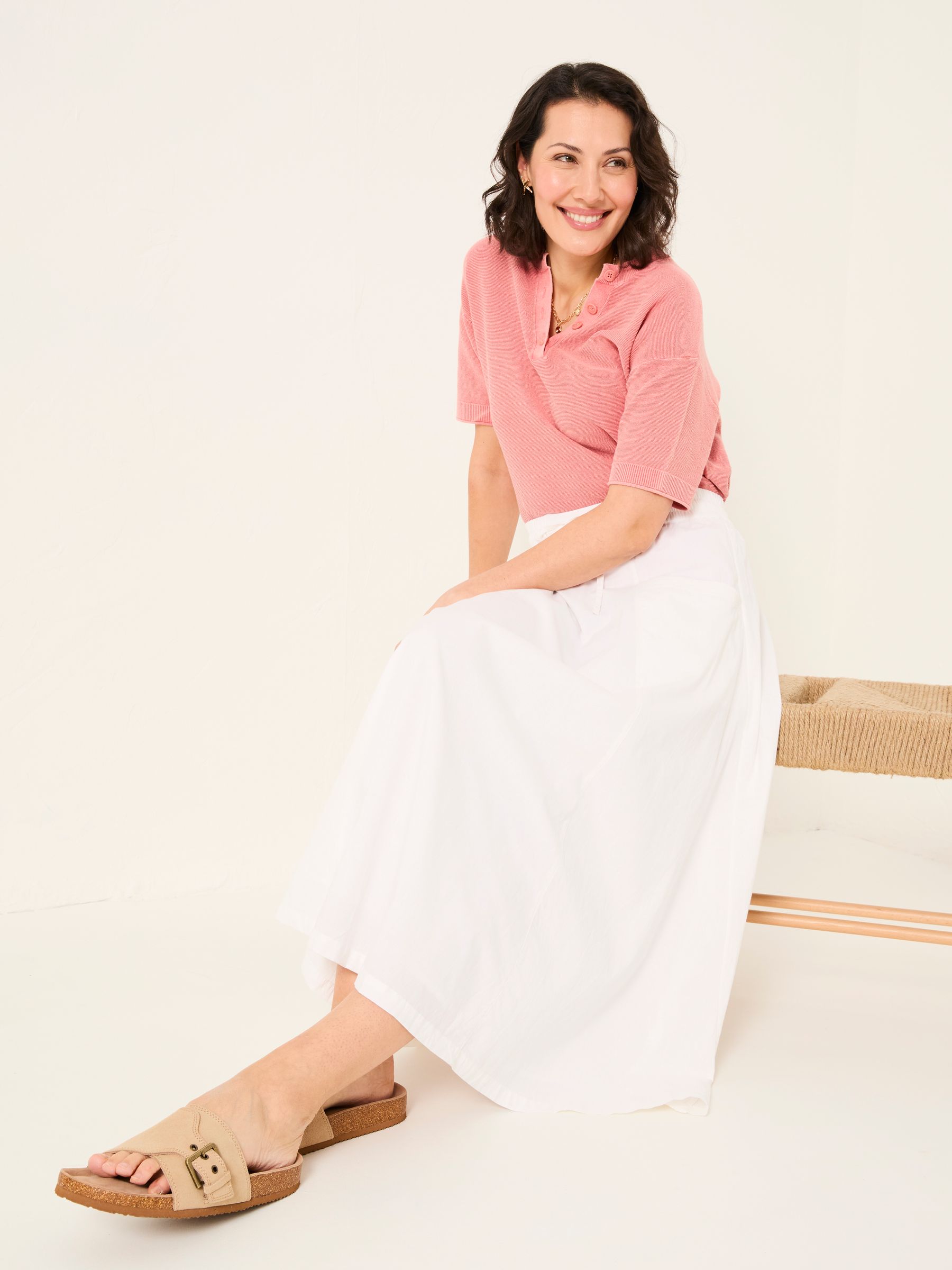 White Sulli Poplin Skirt - Image 4 of 6