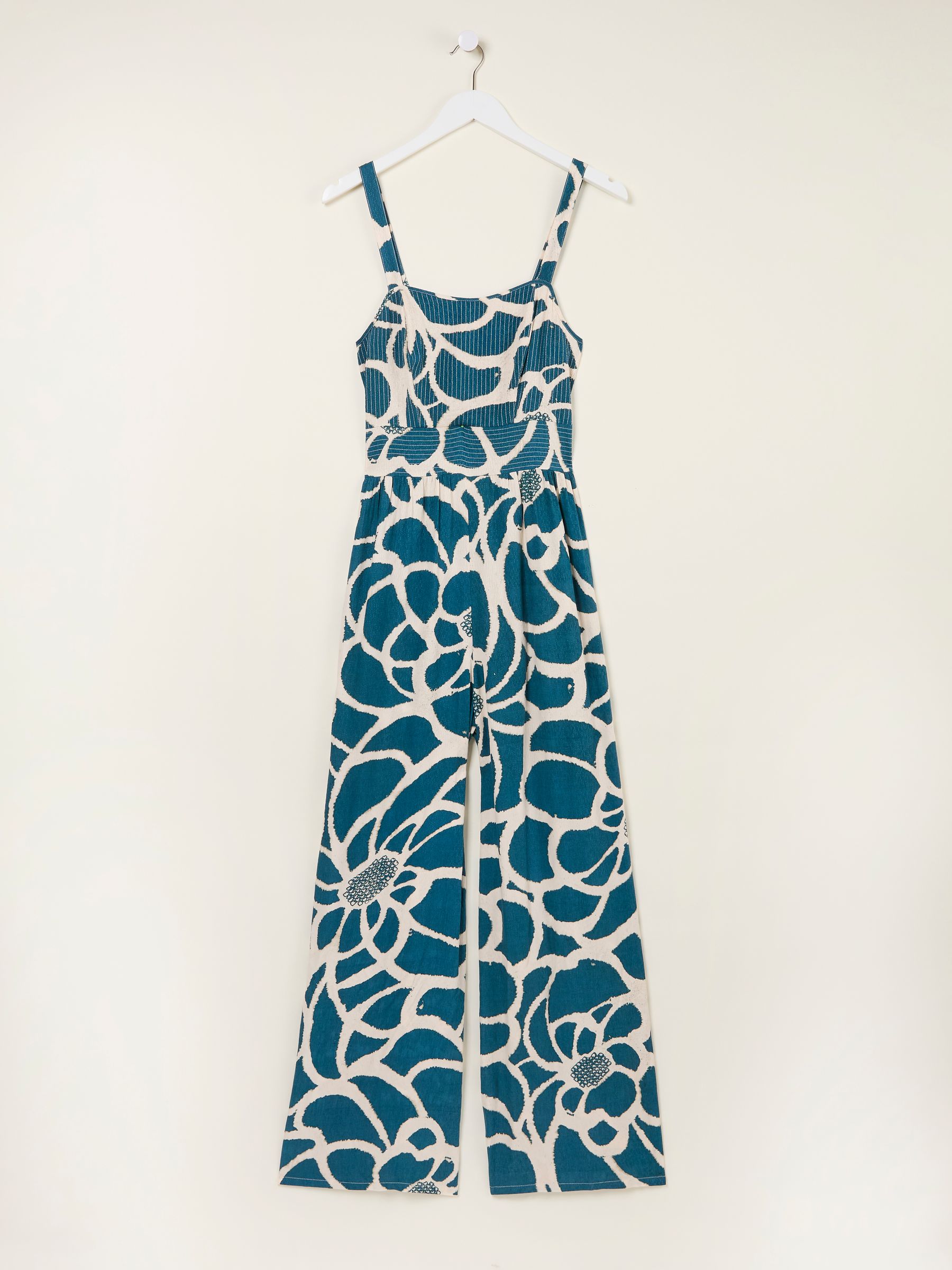 Ruby Teal Blue Shibori Jumpsuit - Image 6 of 6