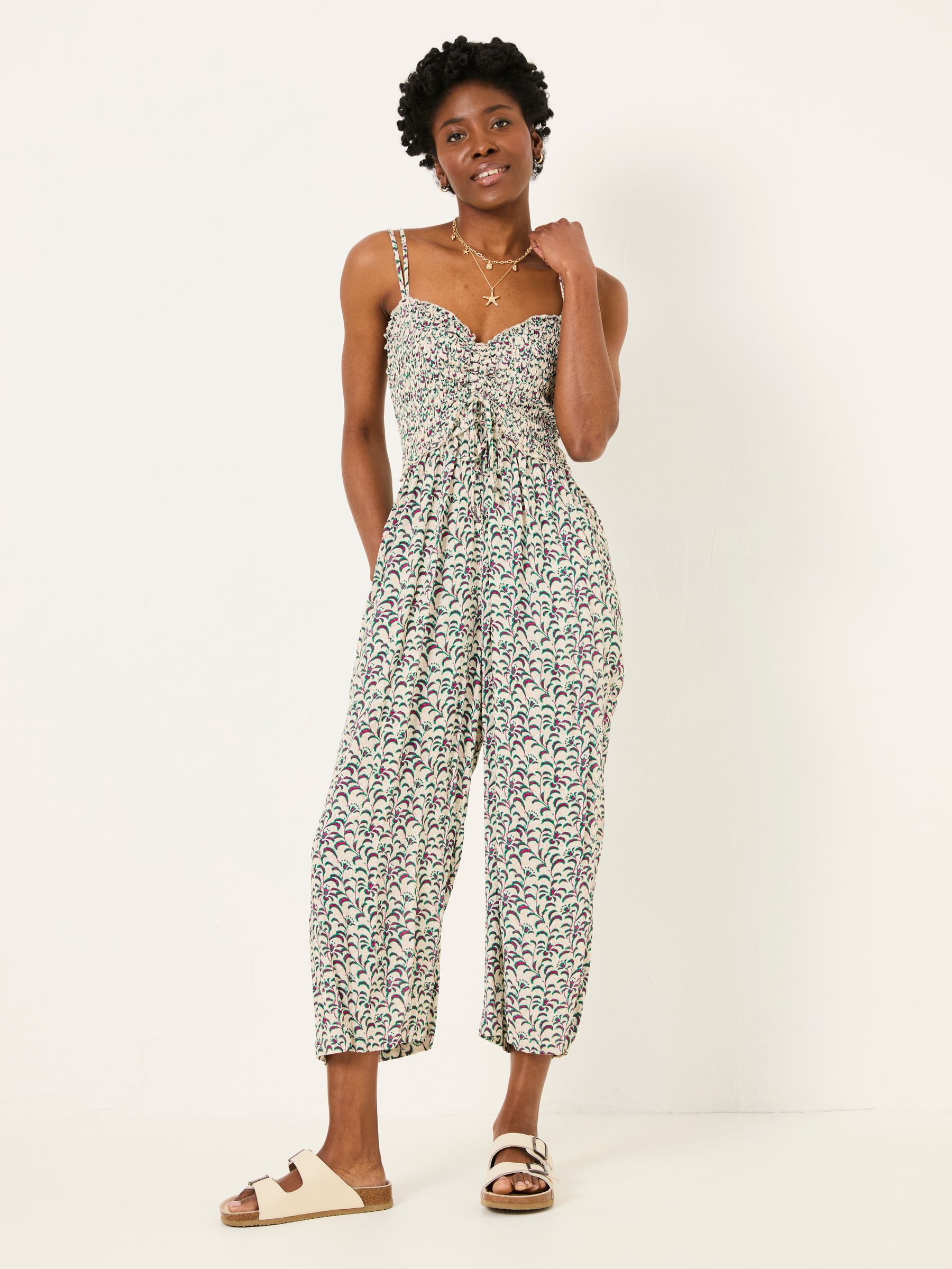Natalie Multi Vine Floral Jumpsuit - Image 2 of 6