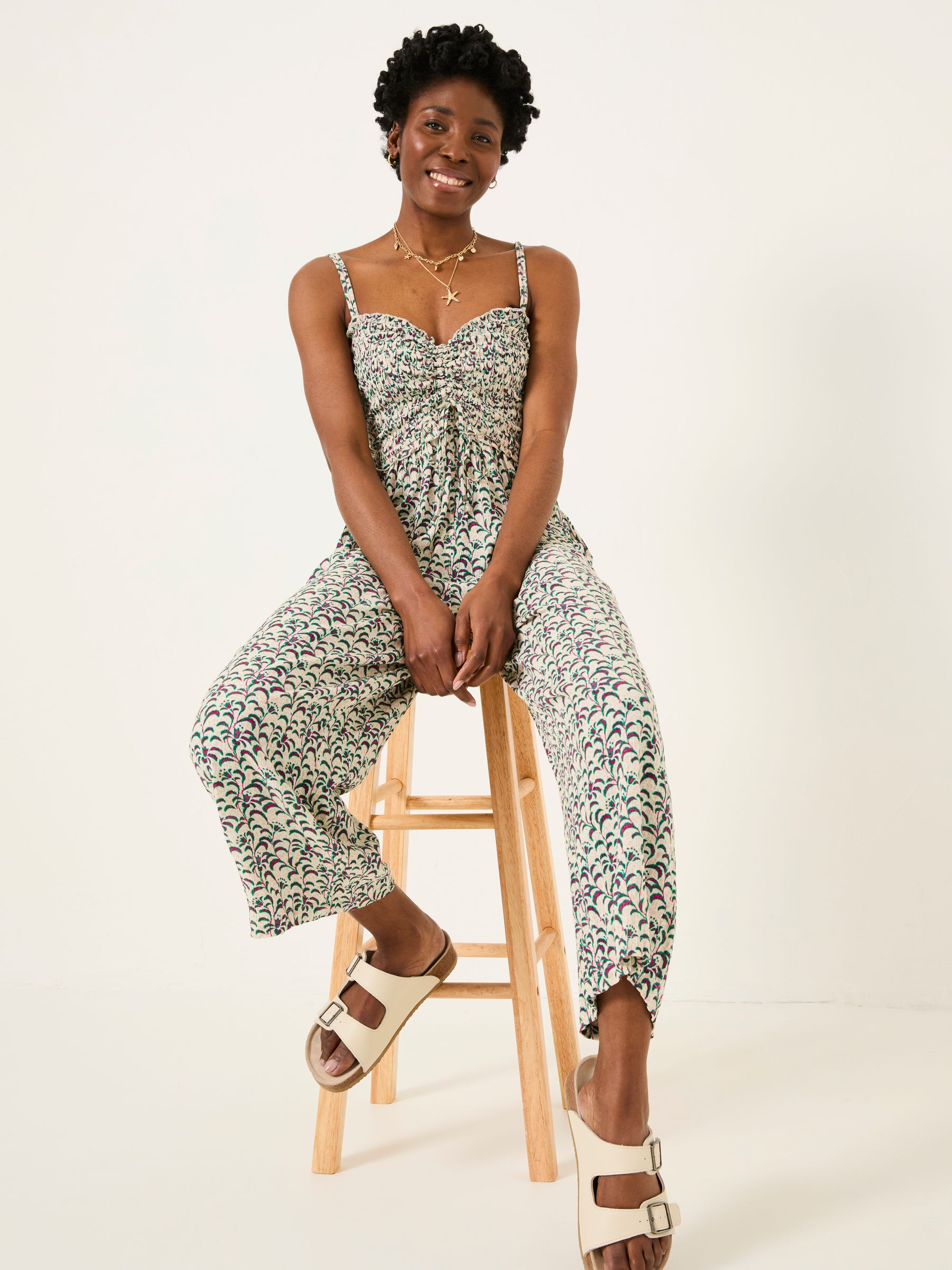 Natalie Multi Vine Floral Jumpsuit - Image 4 of 6