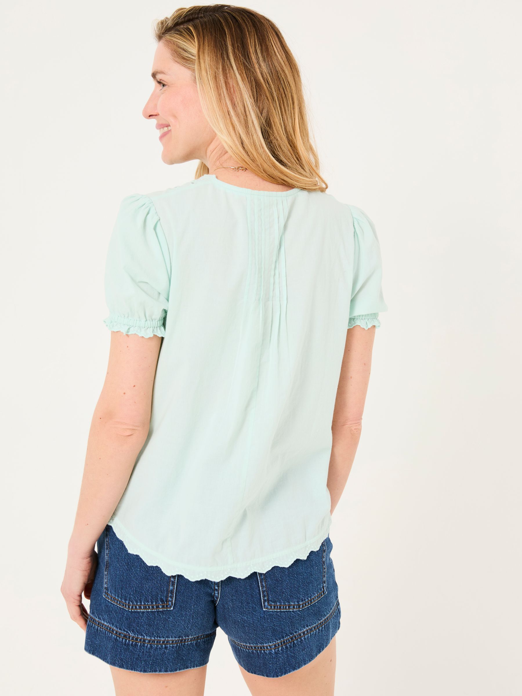 Aguste Mint Green Broderie Blouse - Image 2 of 11