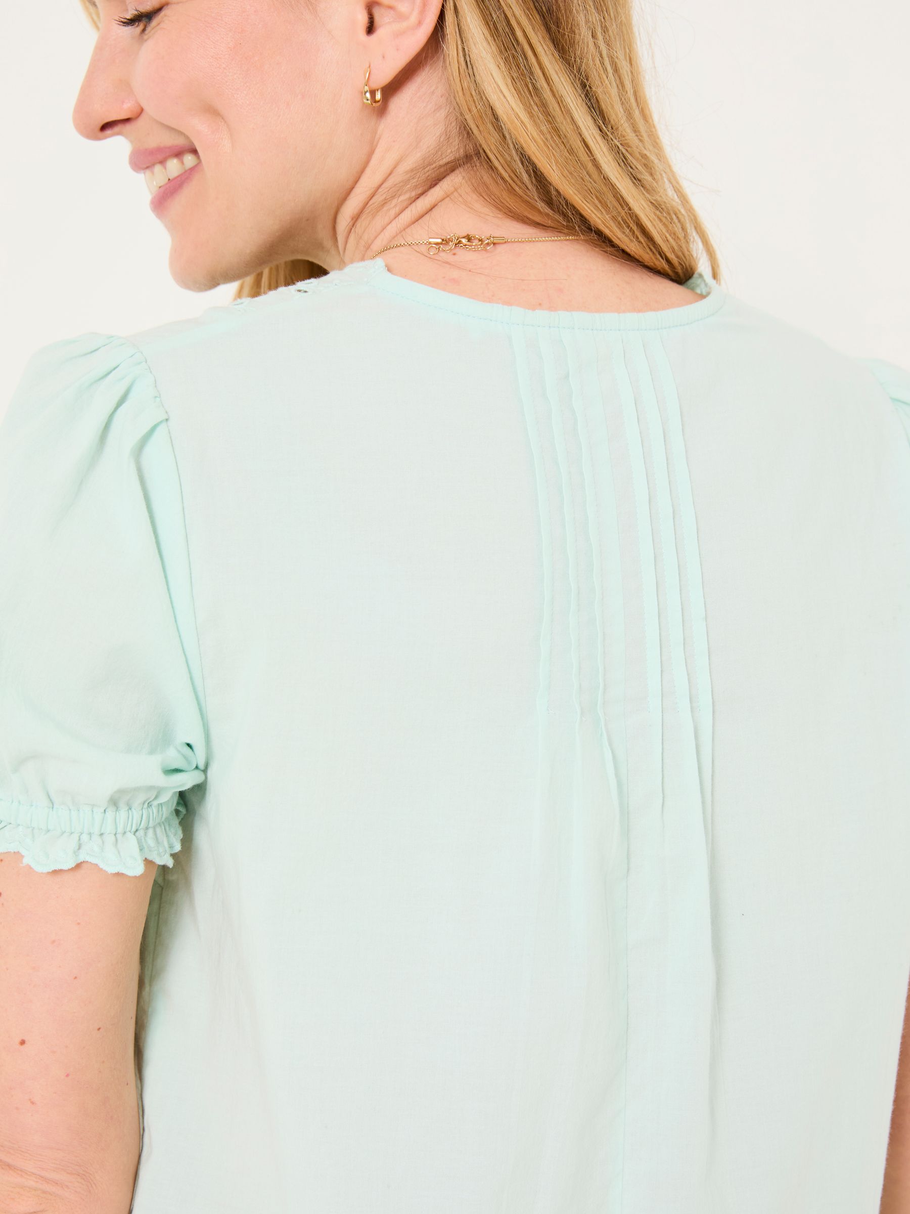Aguste Mint Green Broderie Blouse - Image 5 of 11
