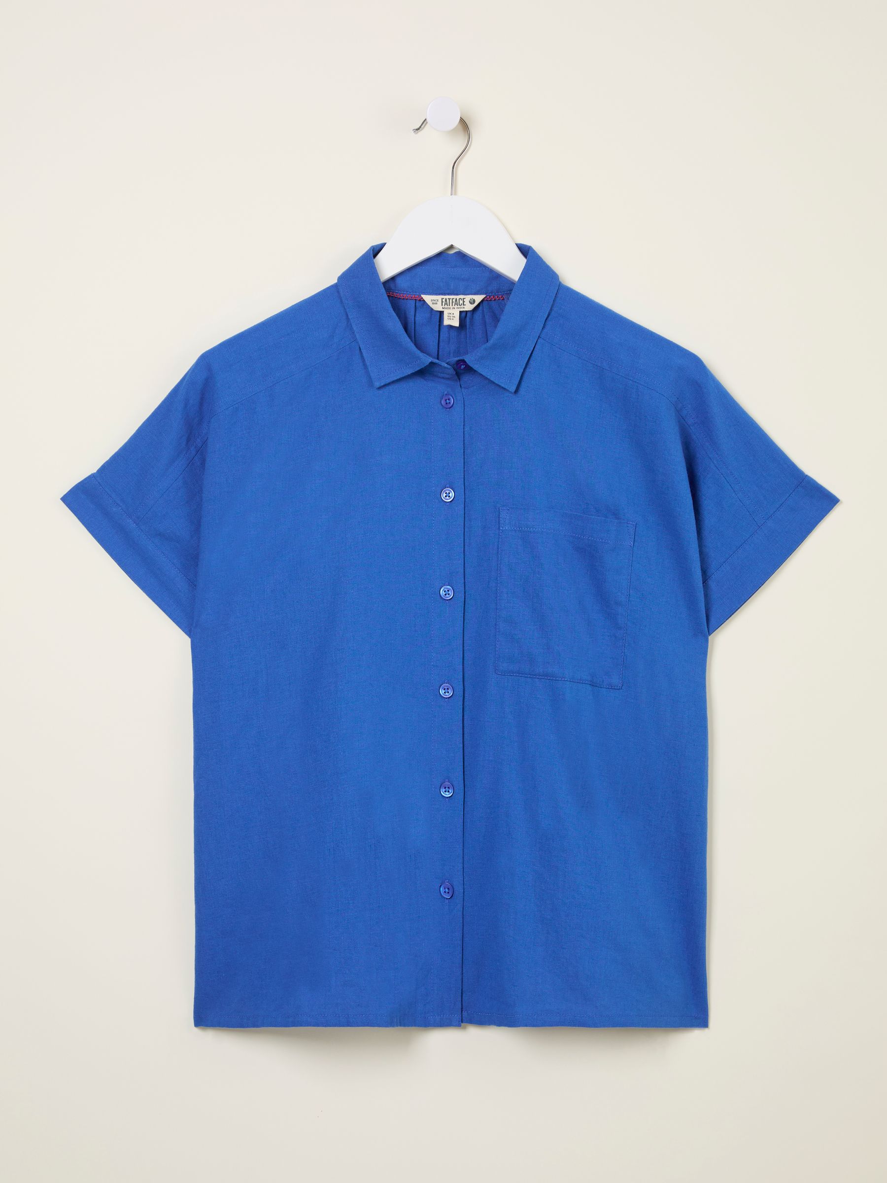Sanchez Mid Blue Shirt | FatFace USA Sanchez Mid Blue Shirt | FatFace USA