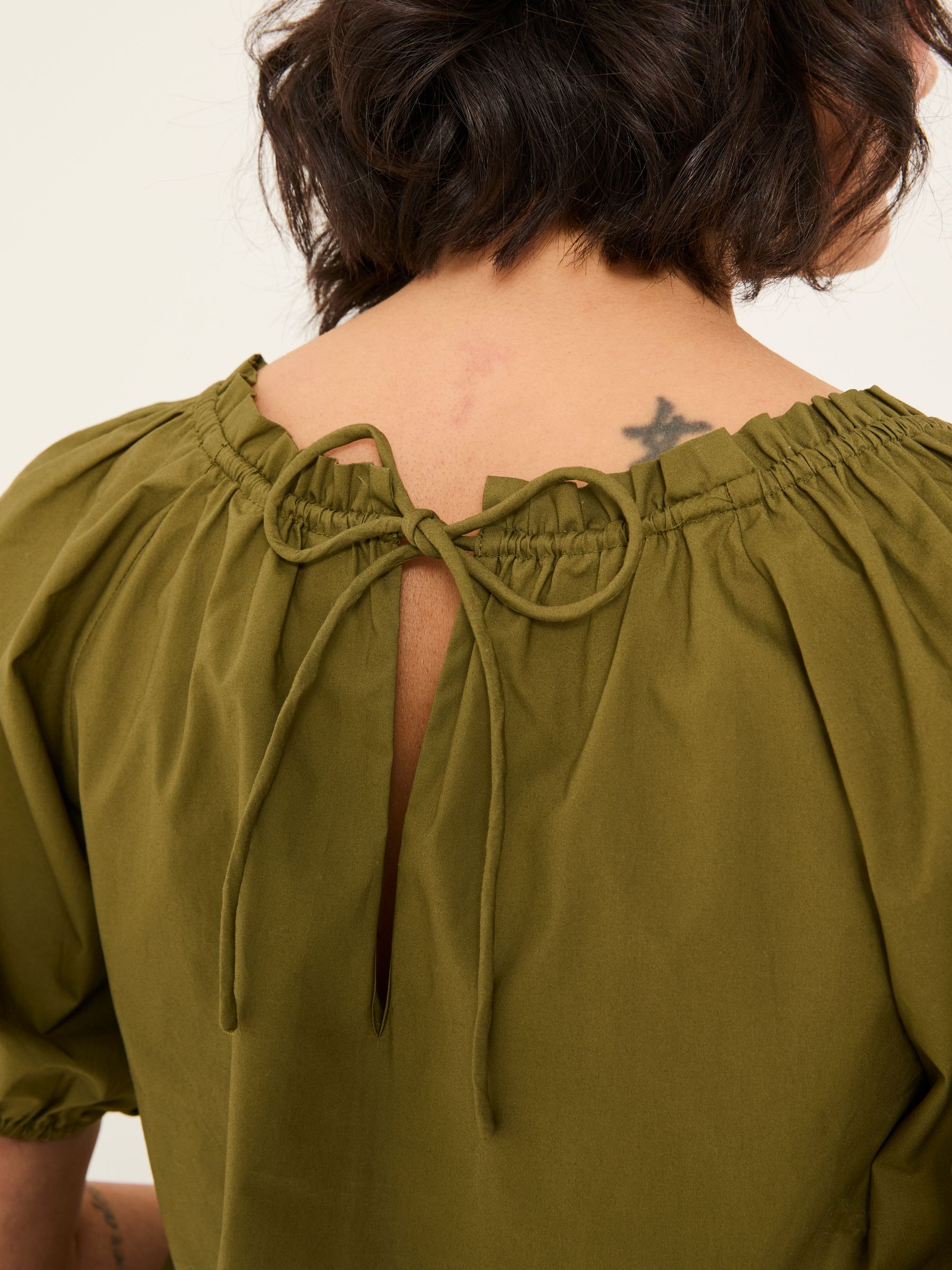 Ronnie Khaki Green Blouse - Image 4 of 5