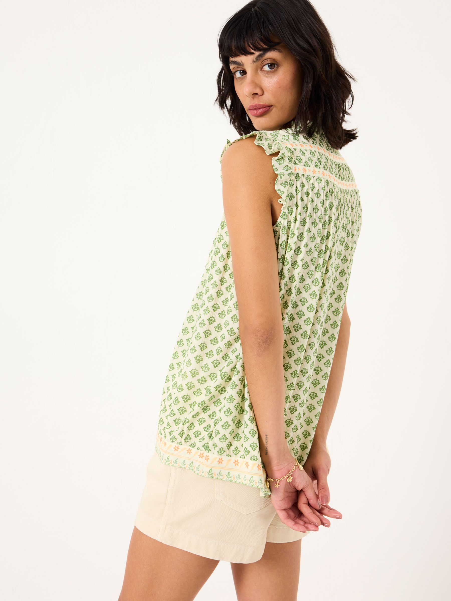 Tunic Mid Green Woodblock Patsy - Image 2 of 5
