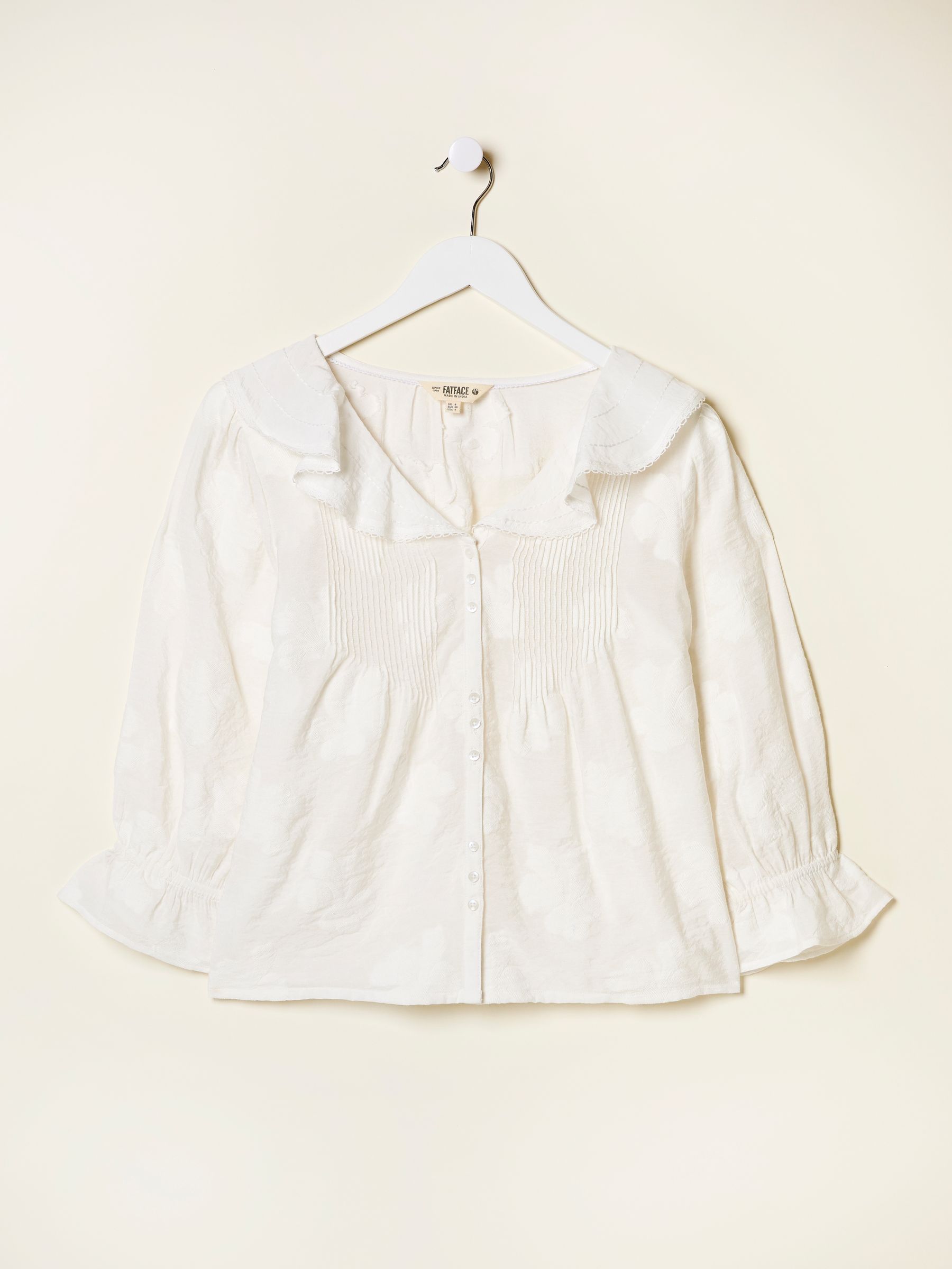 Emery White Jacquard Blouse - Image 8 of 8