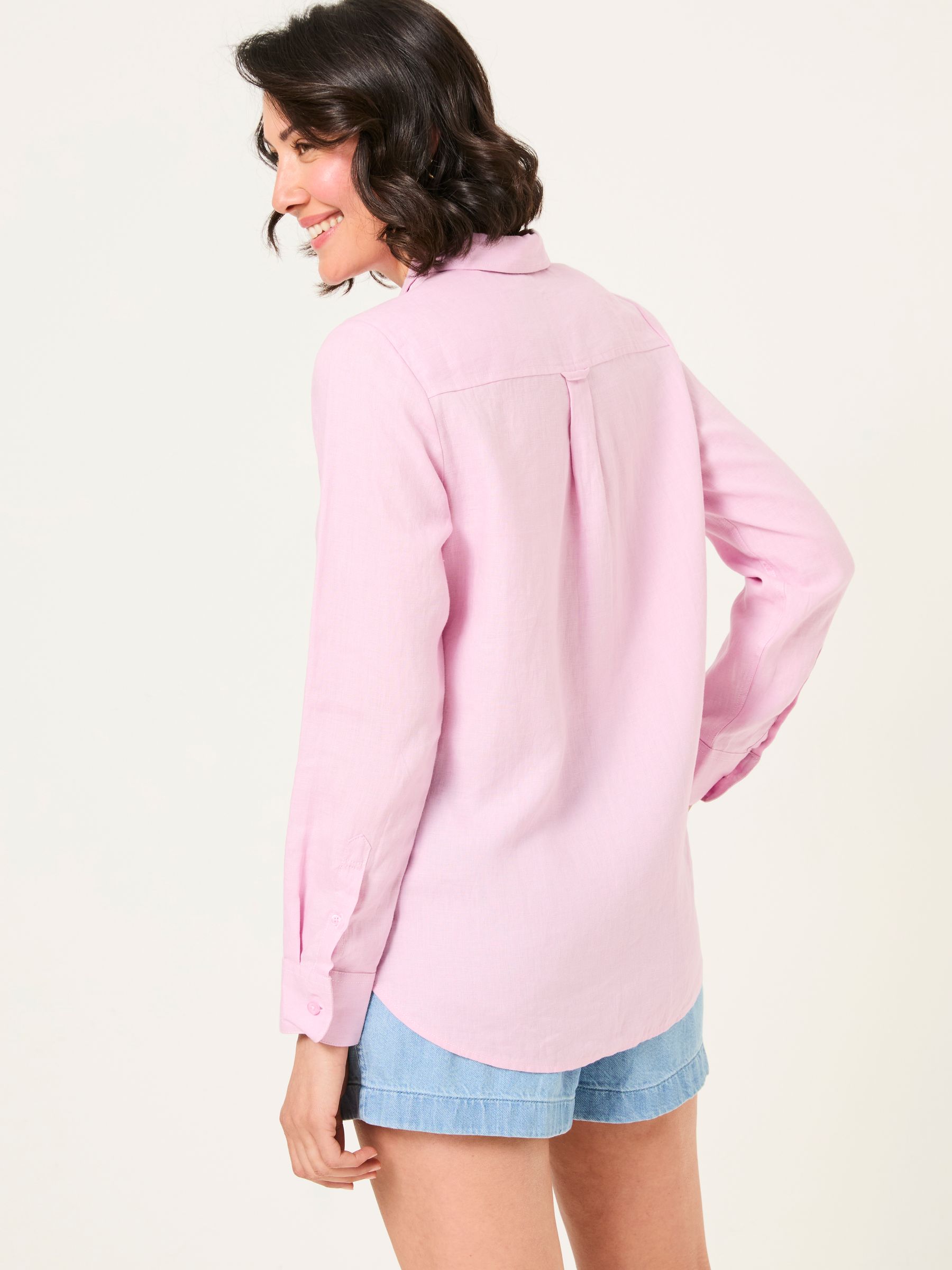 Light Pink Olivia Linen Shirt - Image 2 of 5