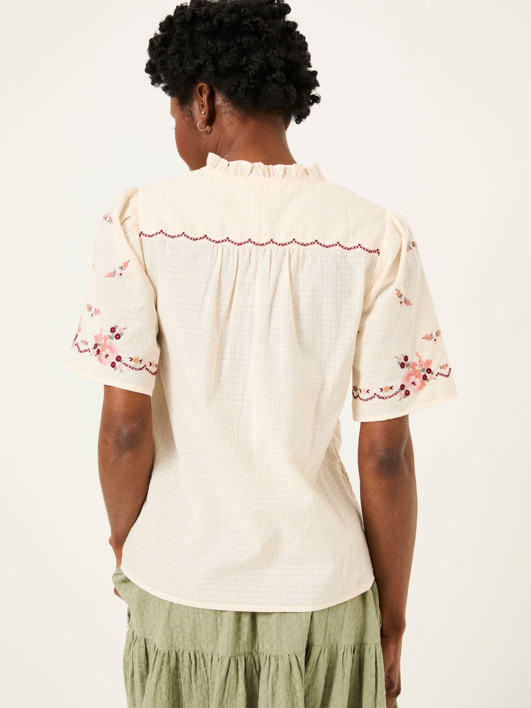 Airee Ivory Beeble Embroidered Blouse - Image 3 of 8