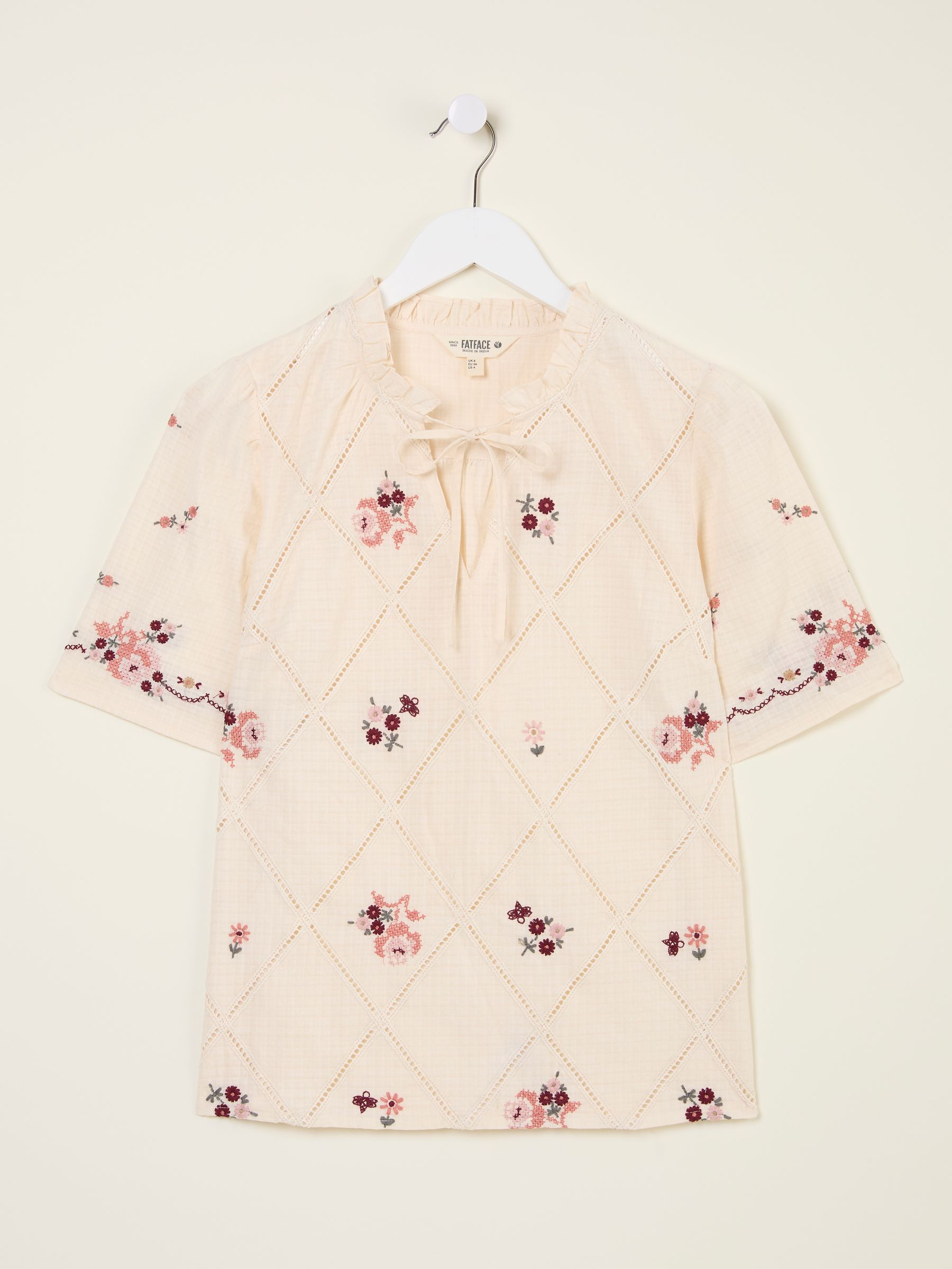 Airee Ivory Beeble Embroidered Blouse - Image 7 of 8
