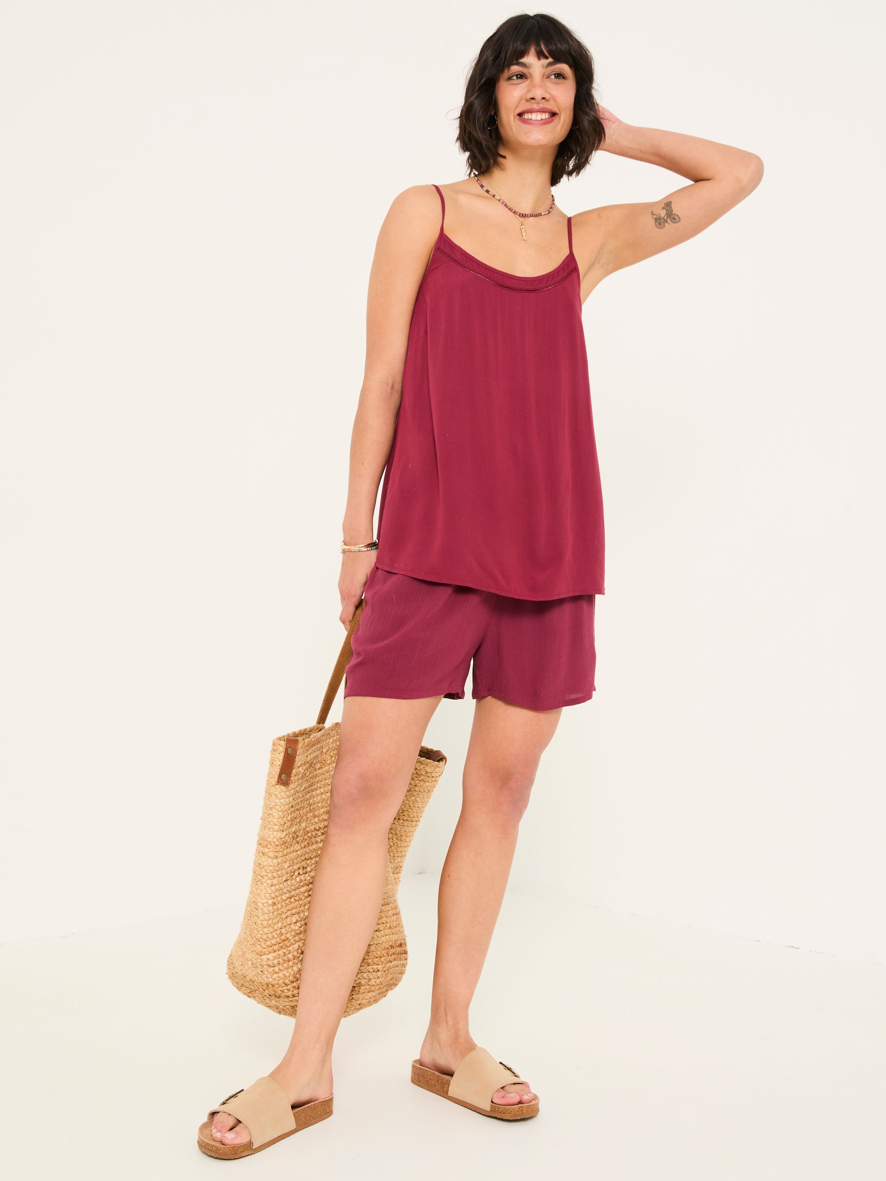 Sisley Burgundy Red Cami - Image 3 of 5