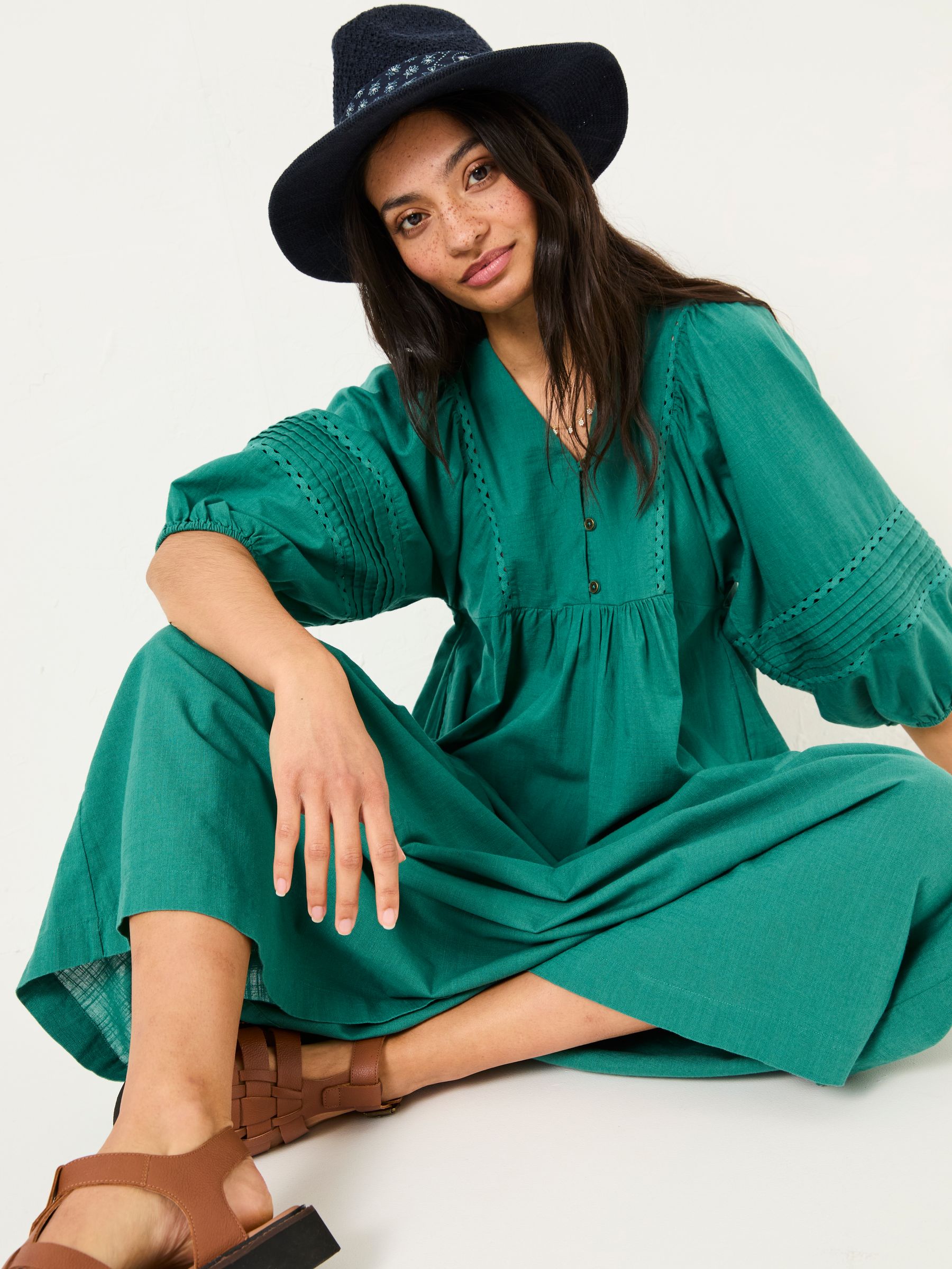 Jade Green Jess Midi Dress - Image 4 of 6