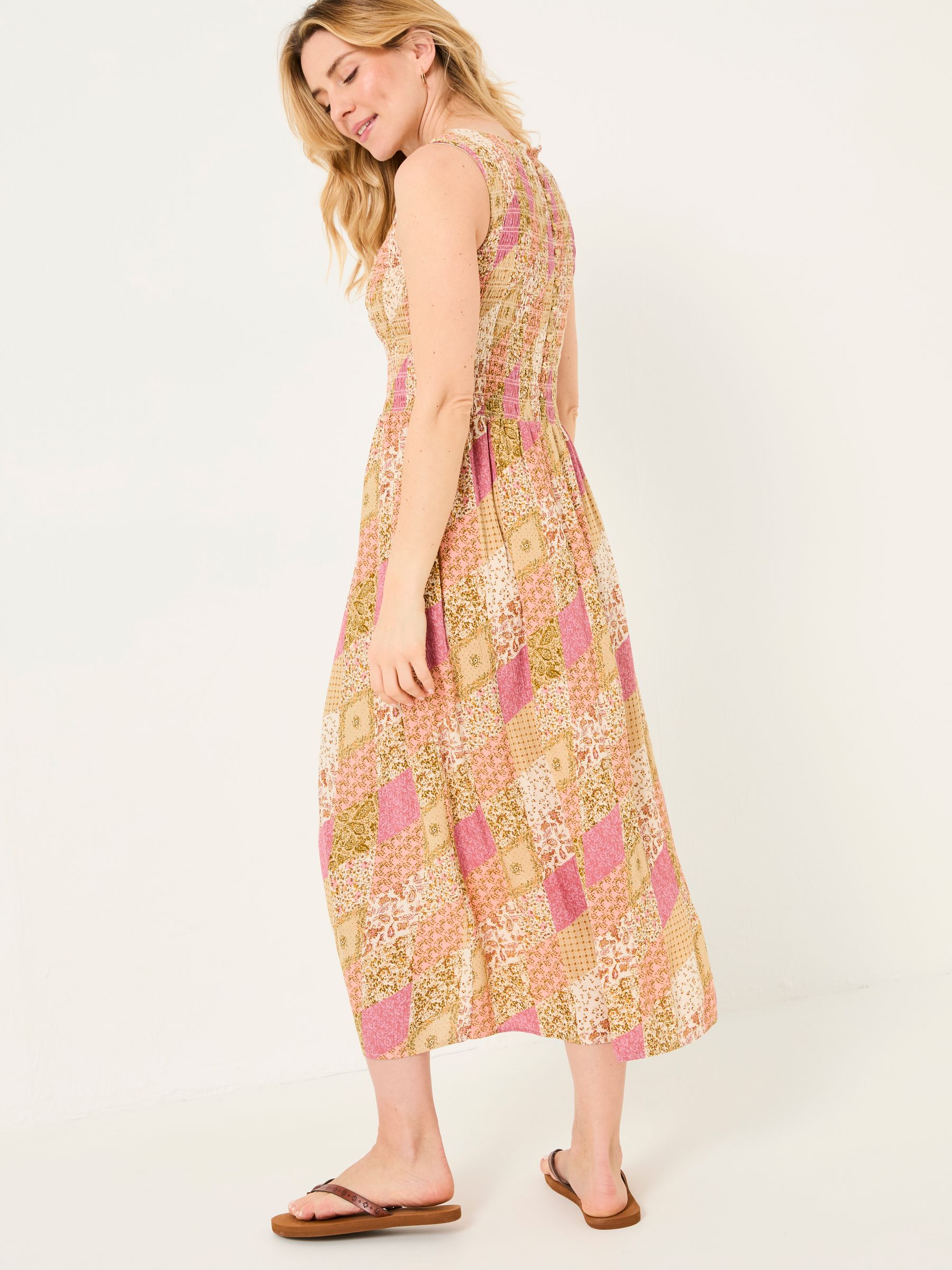 Aria Multi Air Patchwork Midi Dress - Image 2 of 6