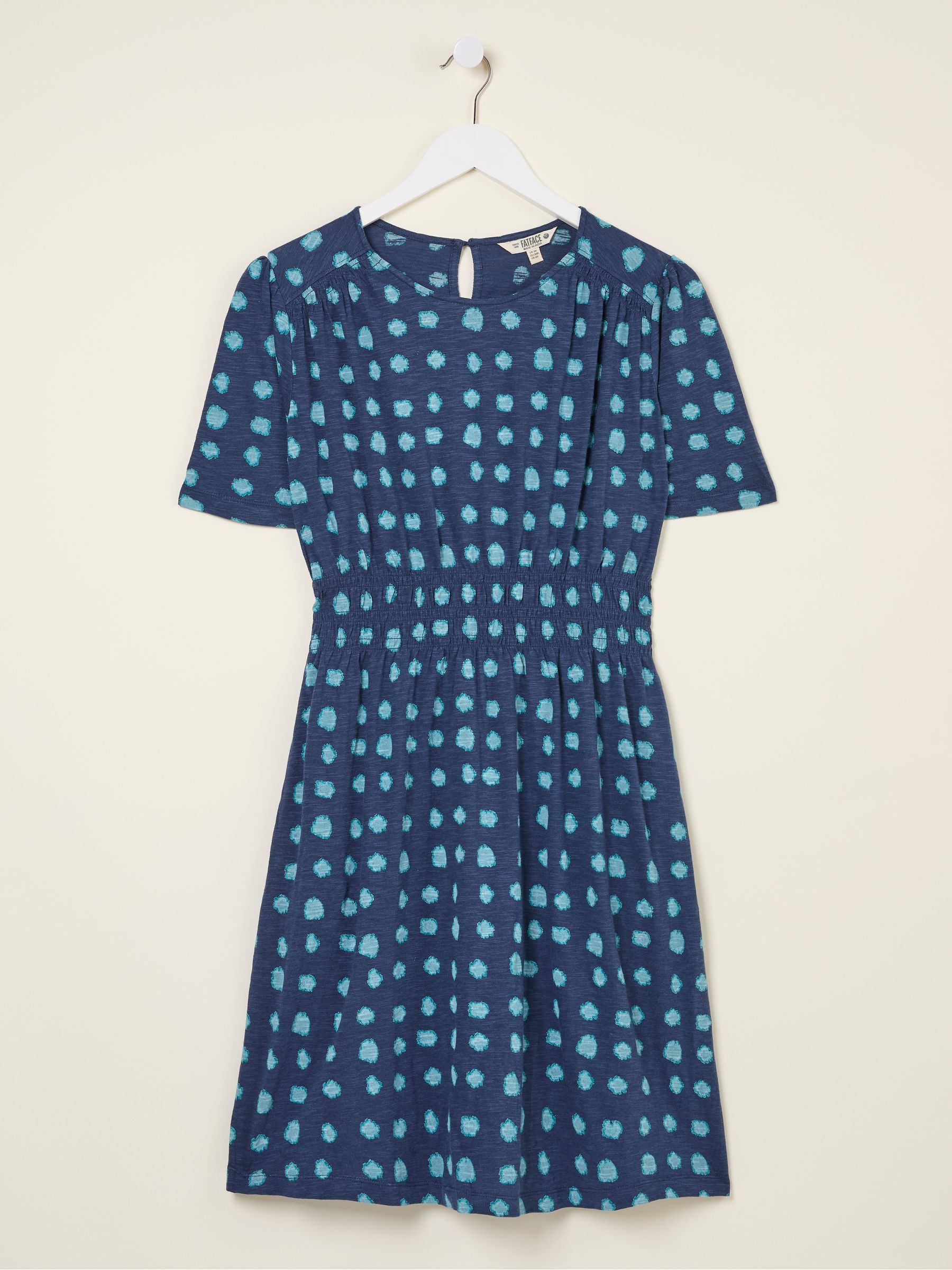 Liv Indigo Blue Mini Spot Jersey Dress - Image 5 of 5