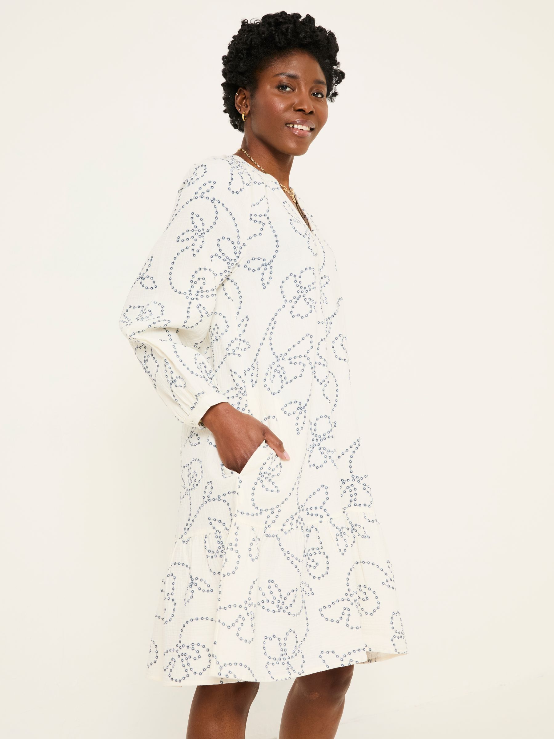Amy Ivory Frill Tunic - Image 1 of 7