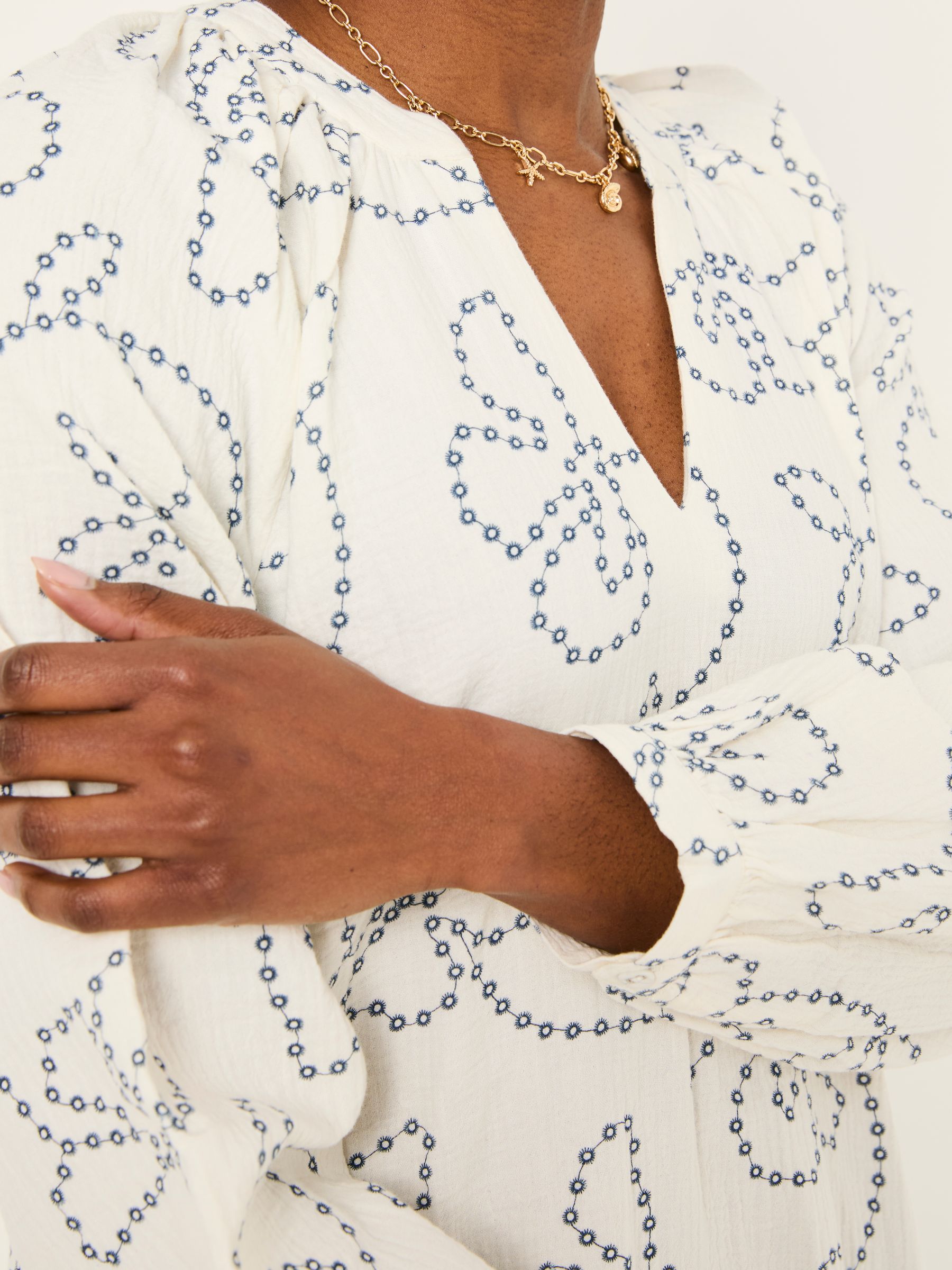 Amy Ivory Frill Tunic - Image 4 of 7