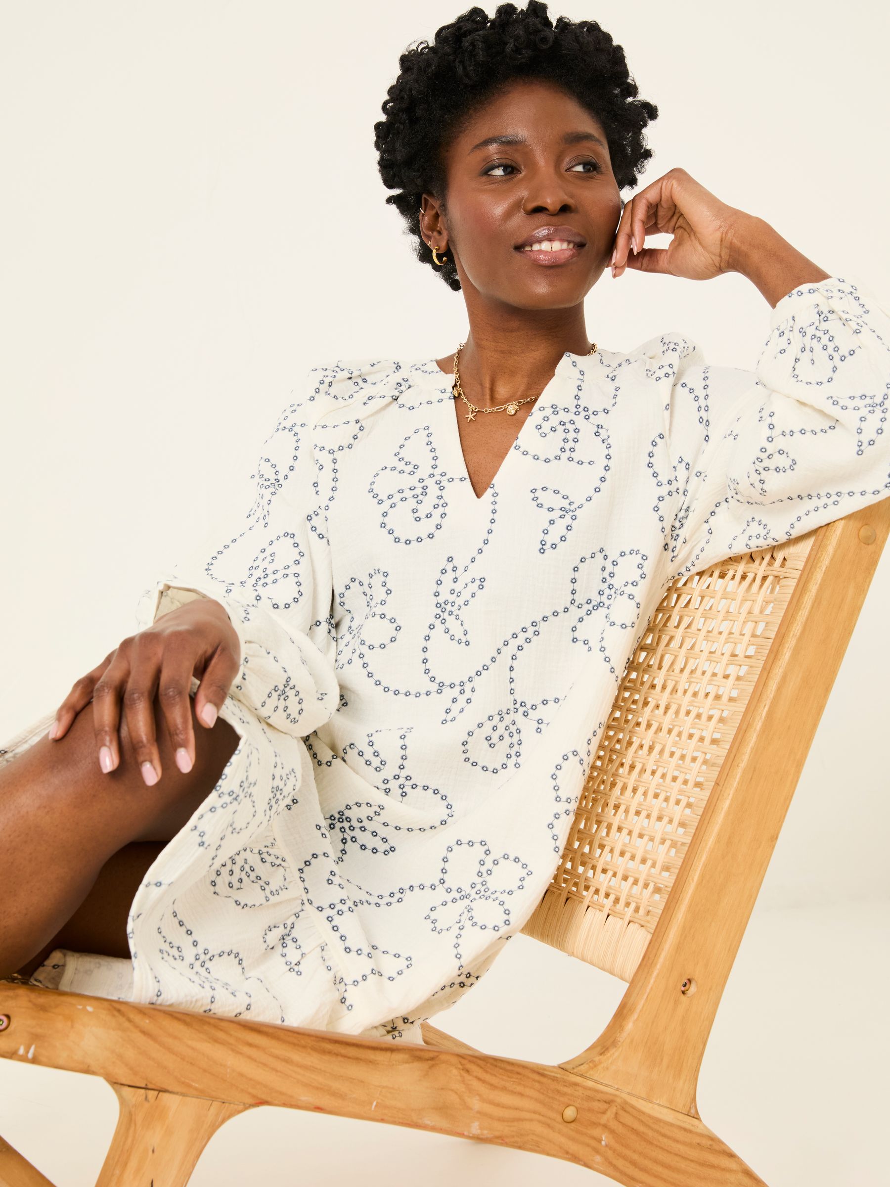 Amy Ivory Frill Tunic - Image 5 of 7