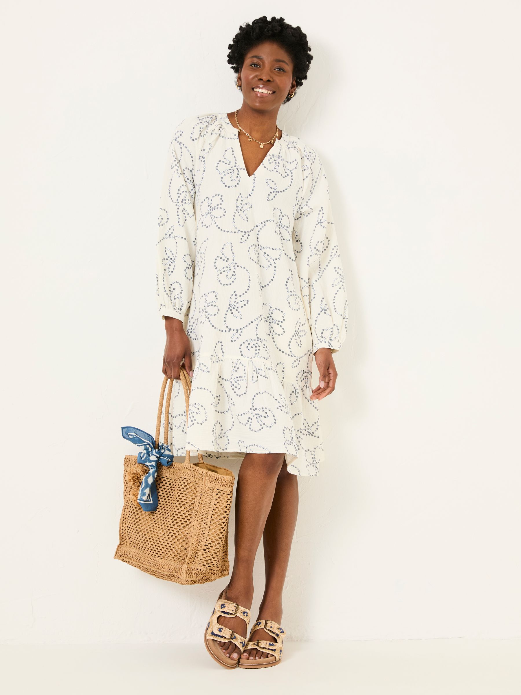 Amy Ivory Frill Tunic - Image 6 of 7