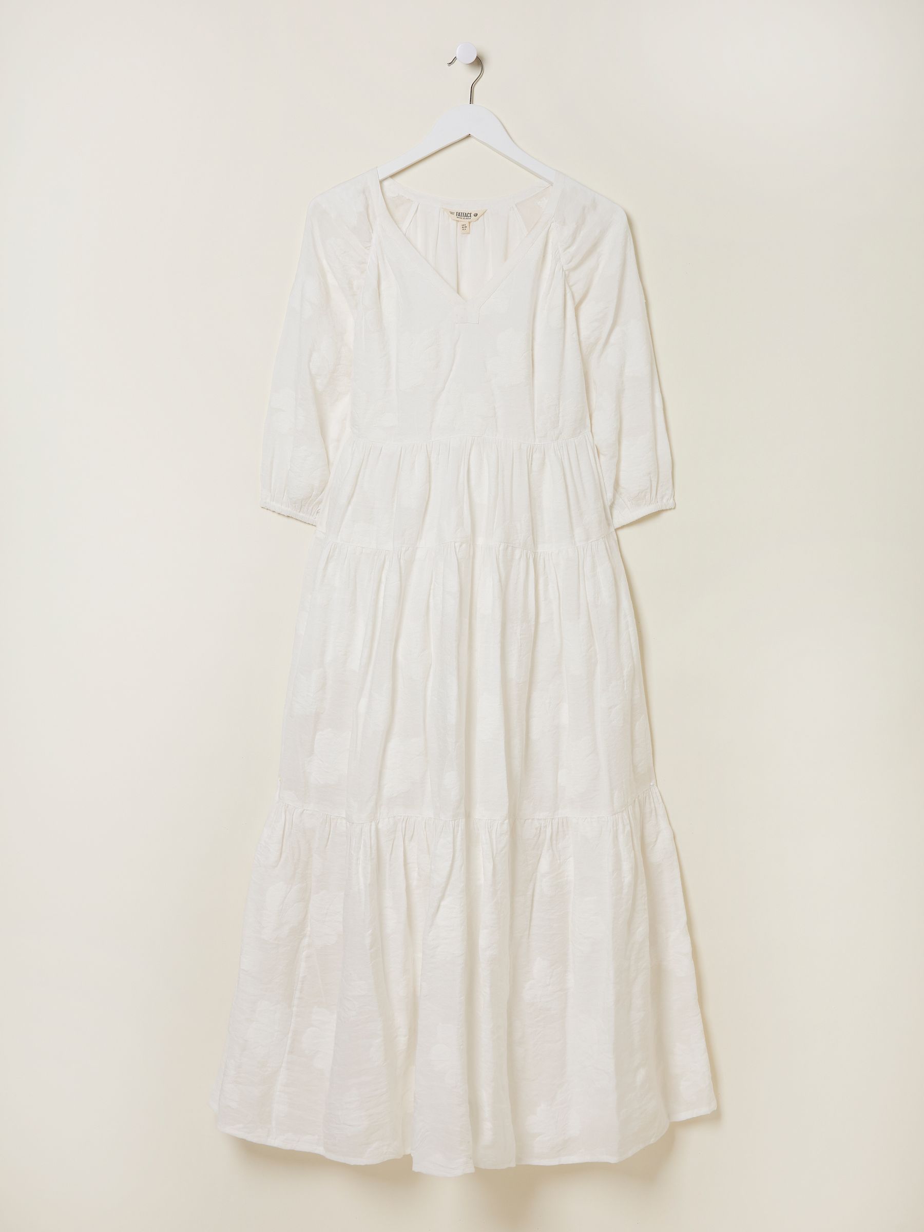 Kelly White Jacquard Maxi Dress - Image 12 of 13