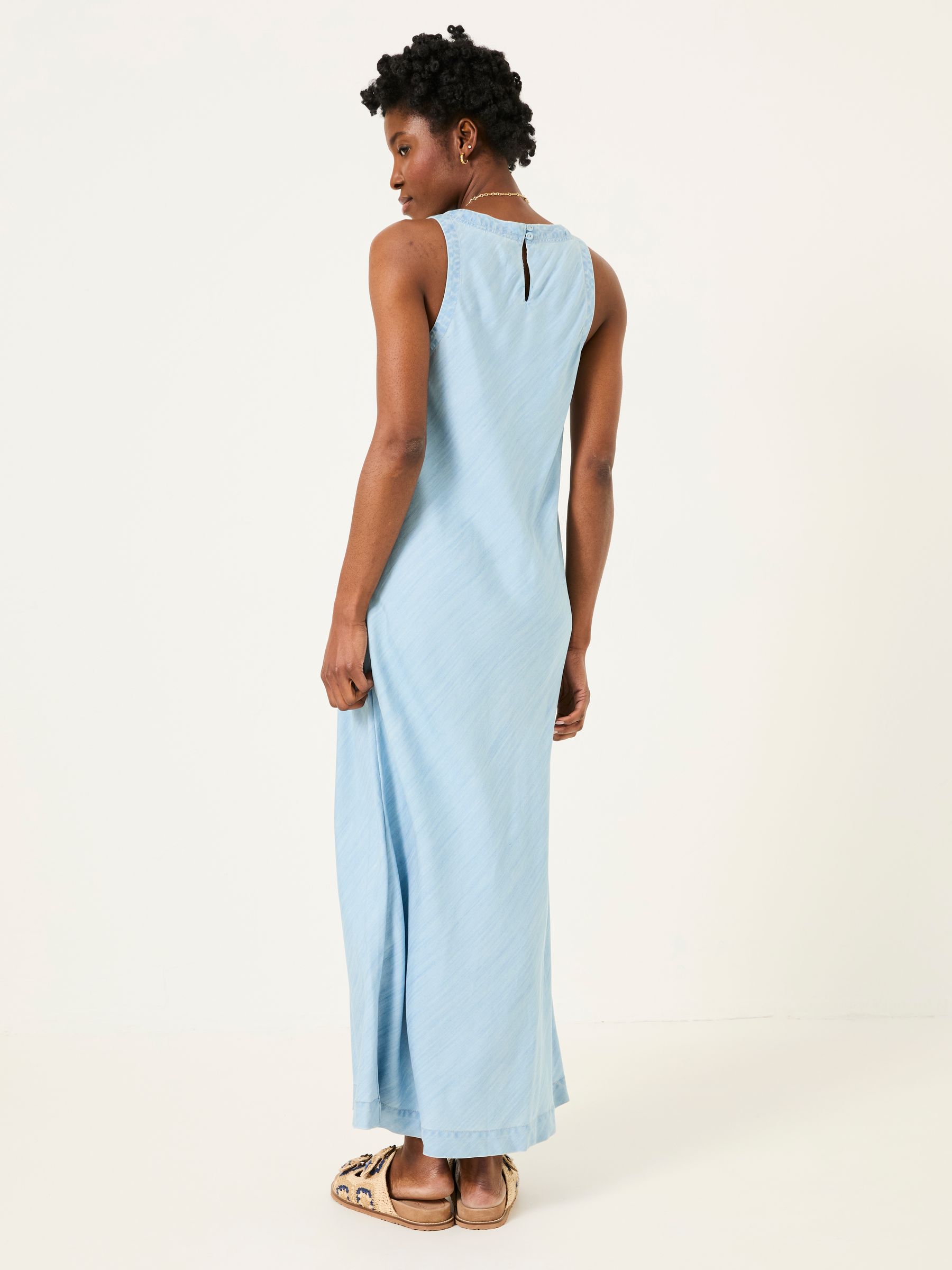 Iris Light Blue Denim Dress - Image 3 of 7