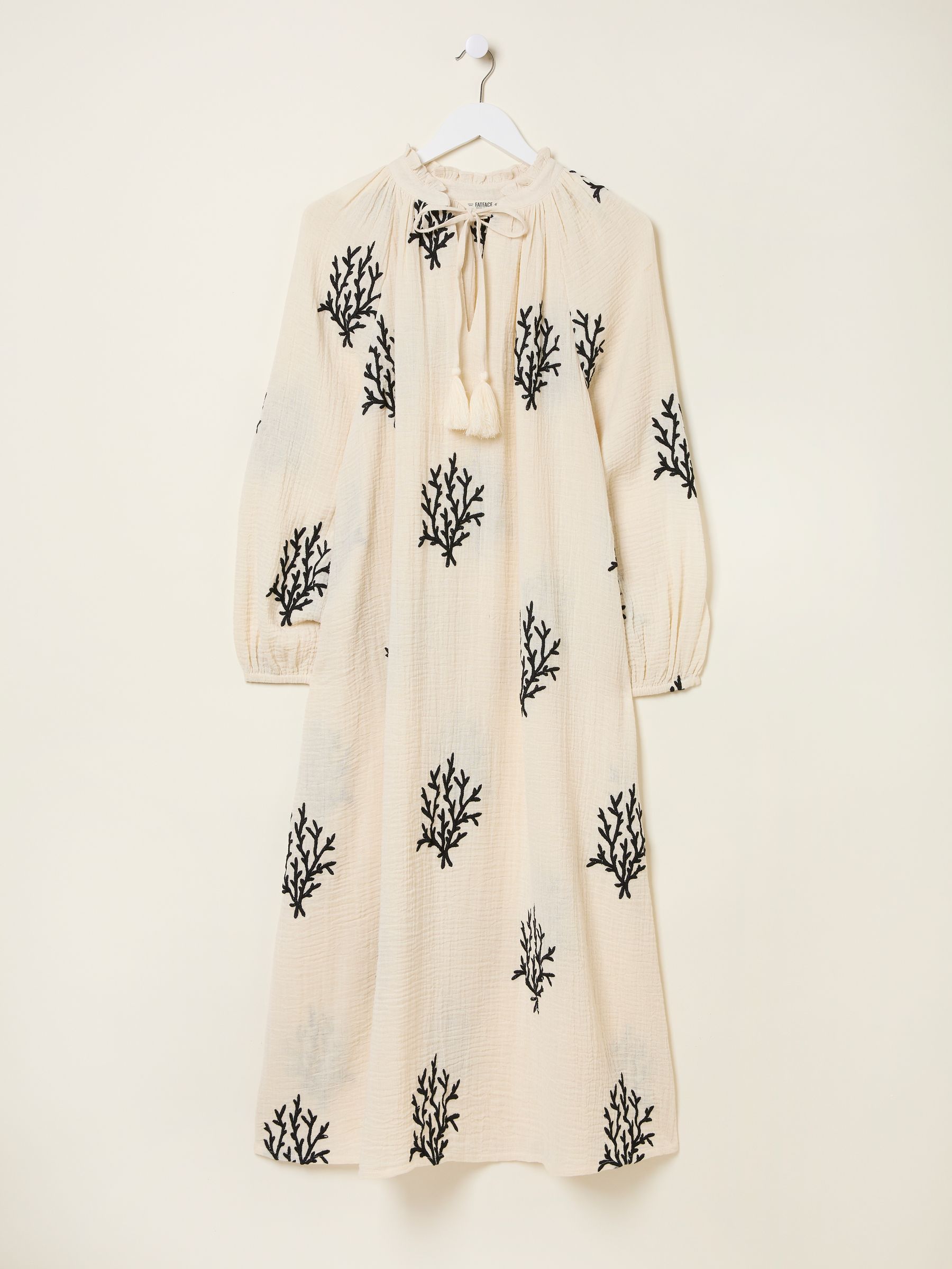 Ivory Beachwear Coral Embroidered Kaftan Dress - Image 7 of 8