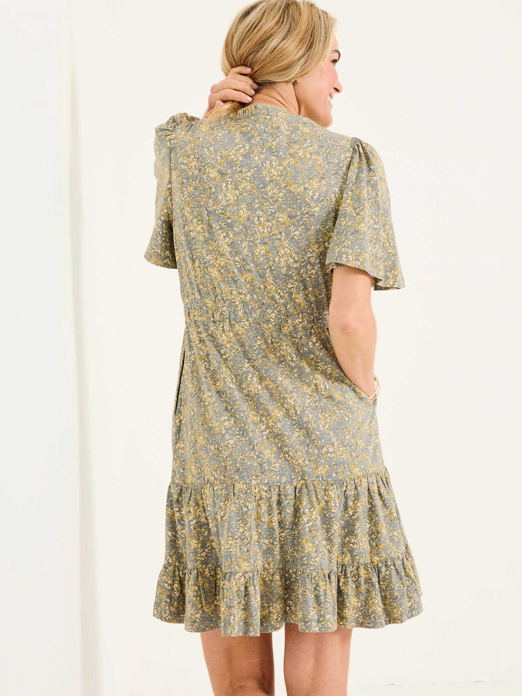 Grace Mid Grey Air Ditsy Jersey Dress - Image 2 of 6