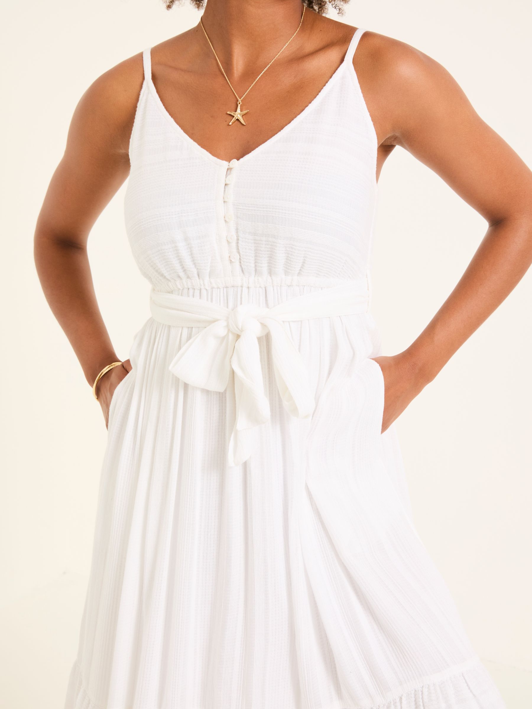 Thea White Beachwear Dress - Image 6 of 7