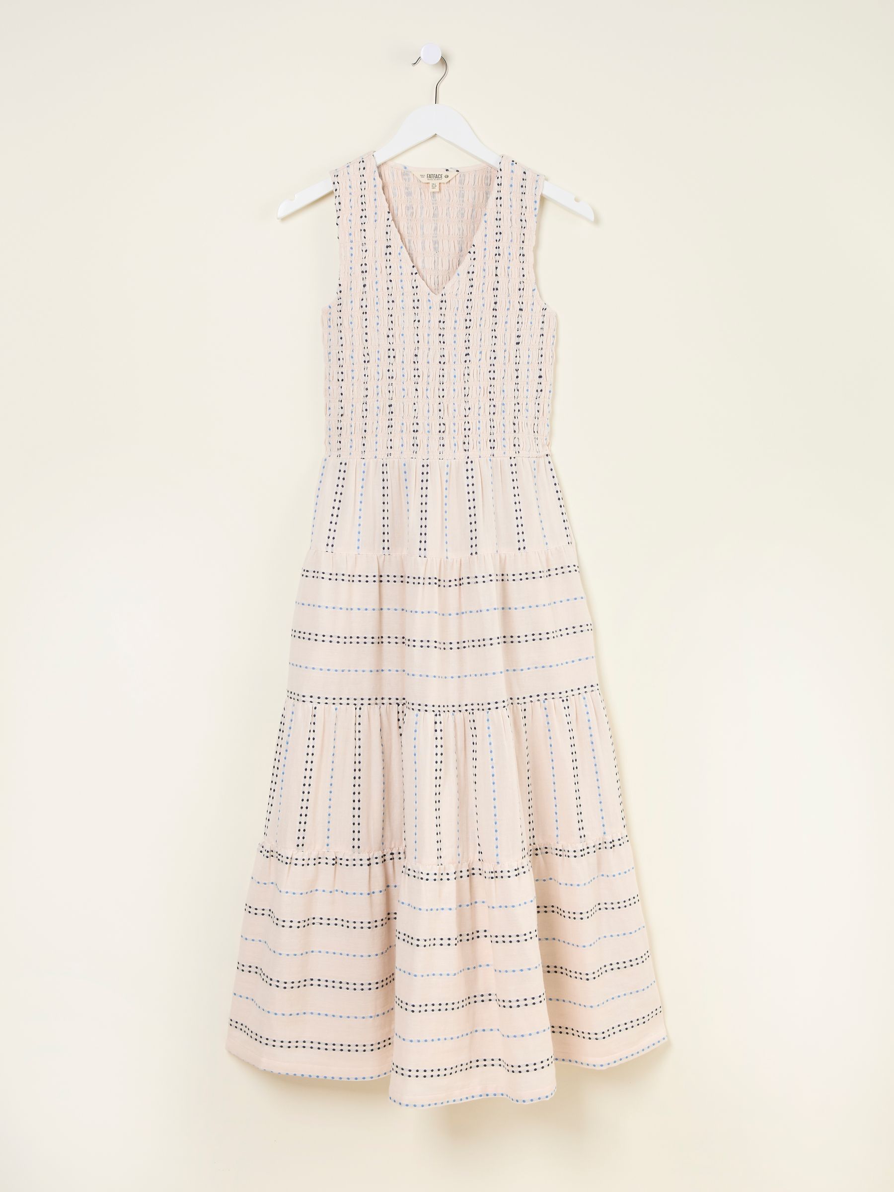 Ariana Multi Tiered Stripe 100% Cotton Dress - Image 5 of 5