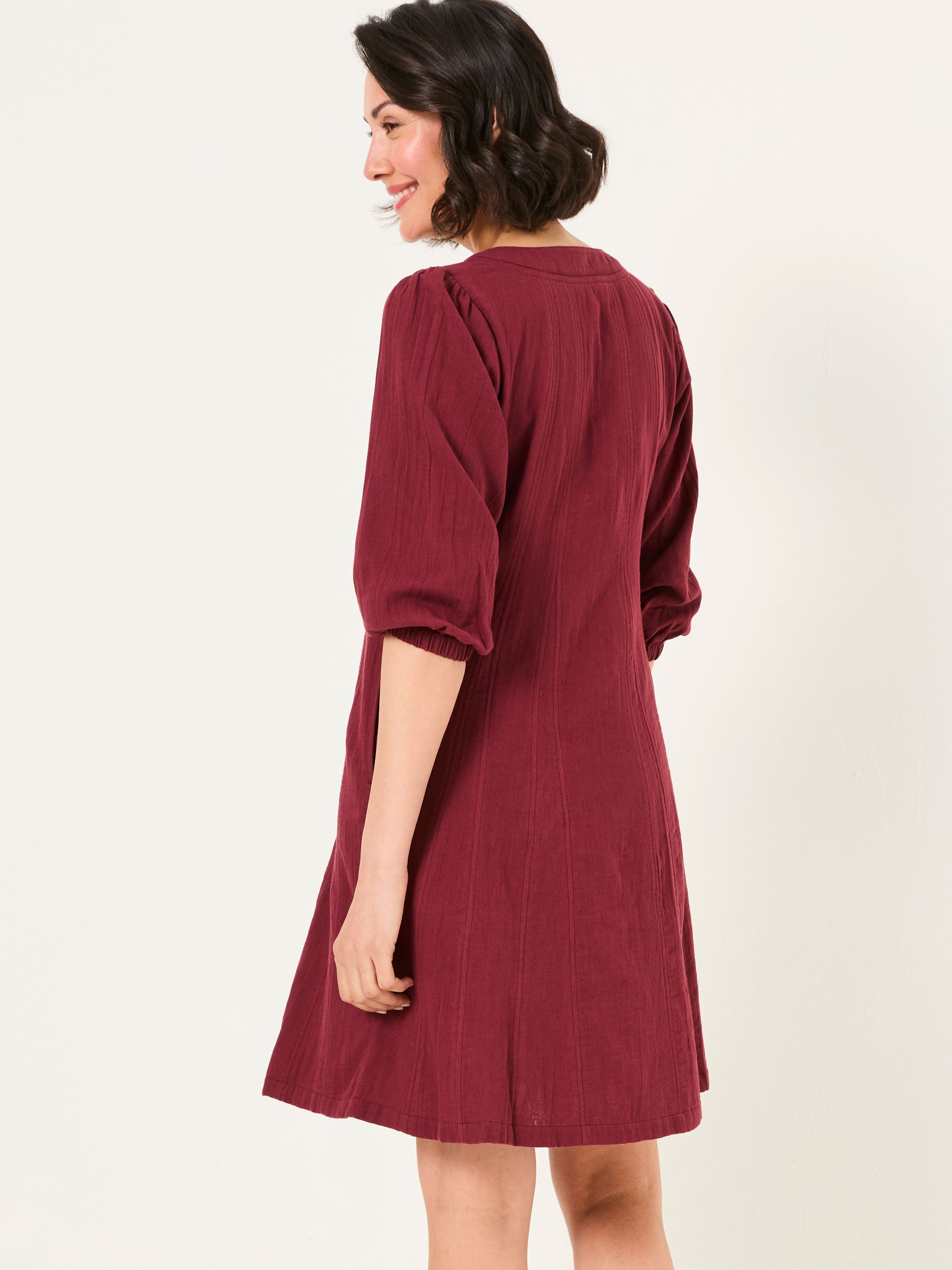 Anais Burgundy Red Dress - Image 2 of 5
