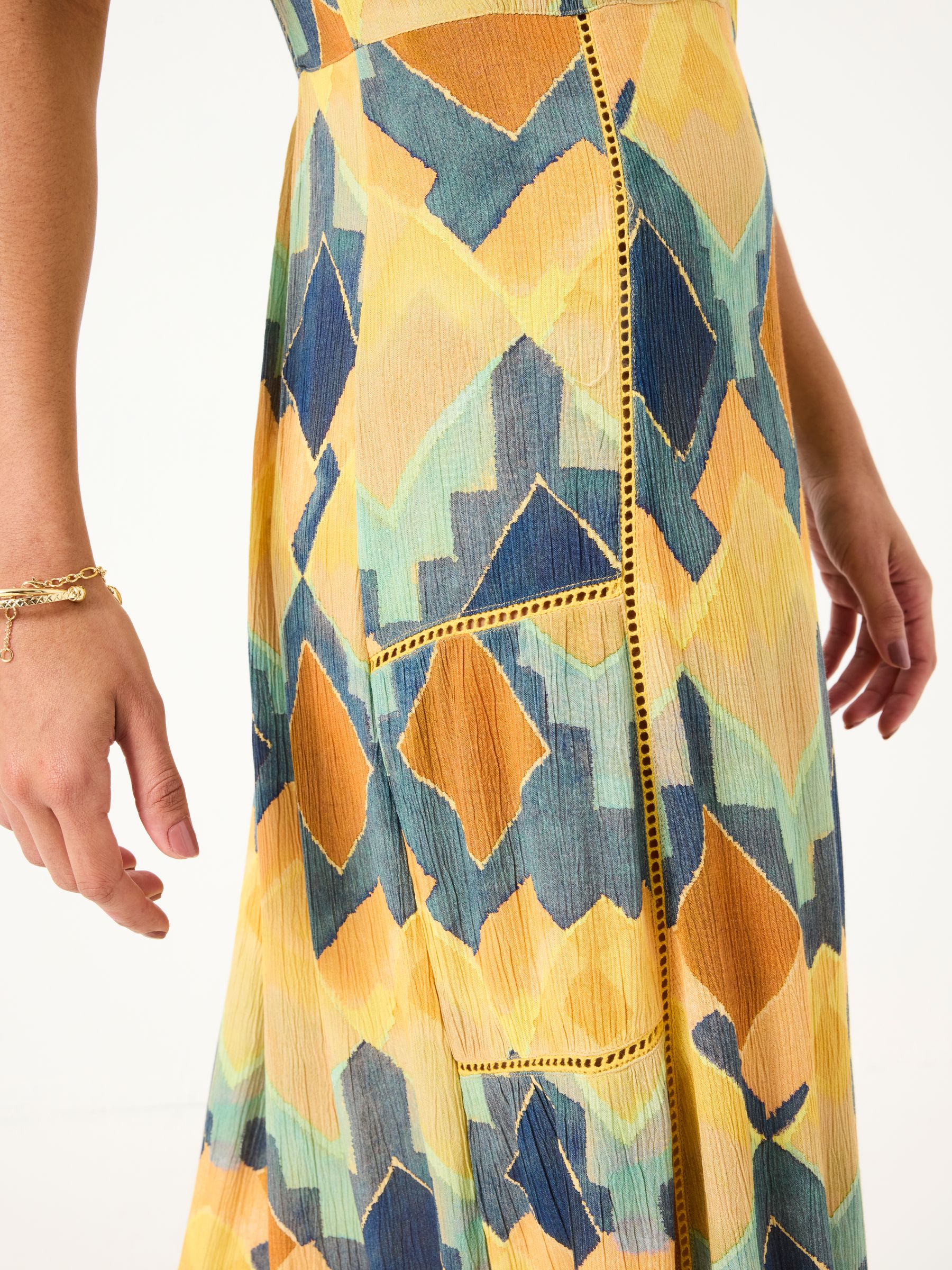 Mae Multi Abstract Midi Dress - Image 5 of 6