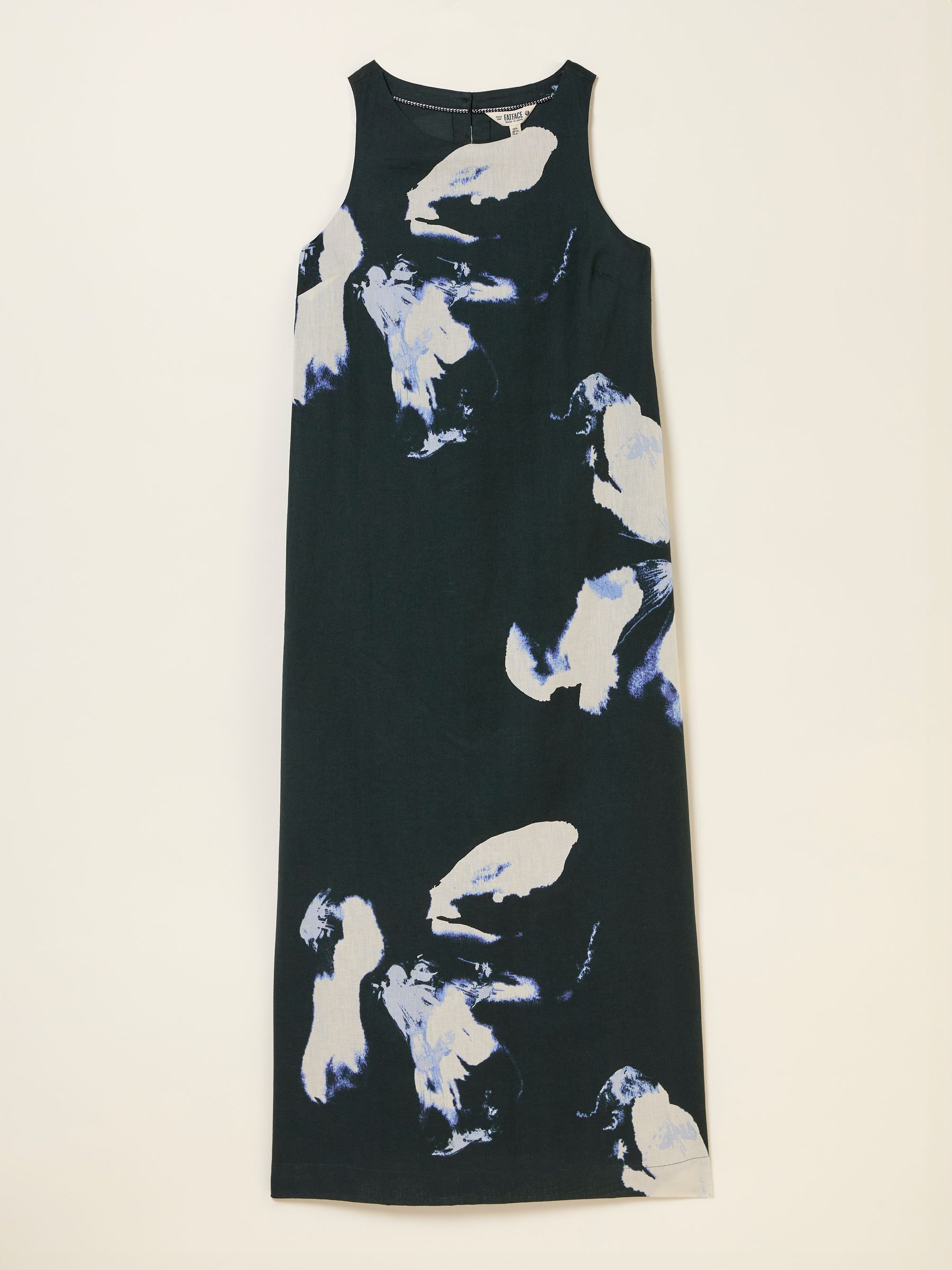 Iris Navy Floral Placement Midi Dress - Image 1 of 1