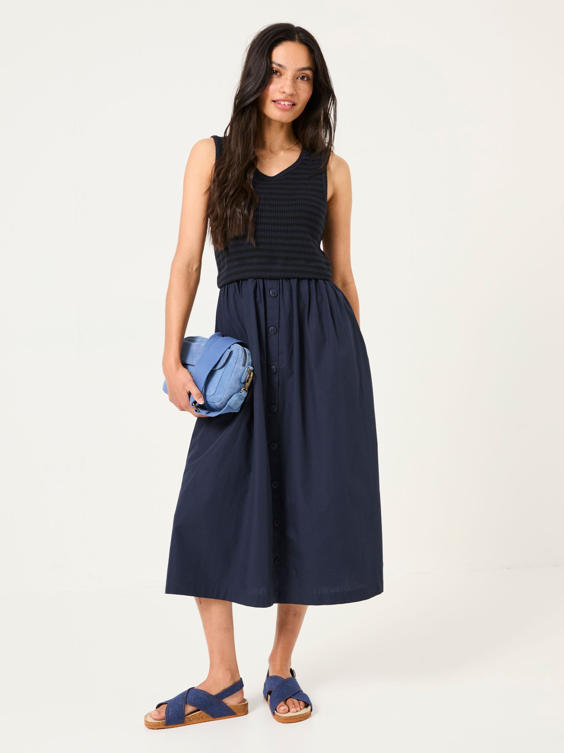 Navy Sal Midi Dress - Image 3 of 6