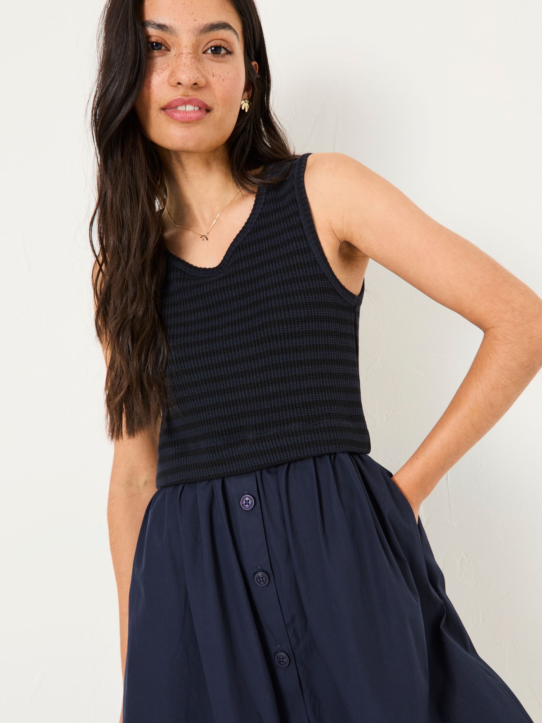 Navy Sal Midi Dress - Image 5 of 6