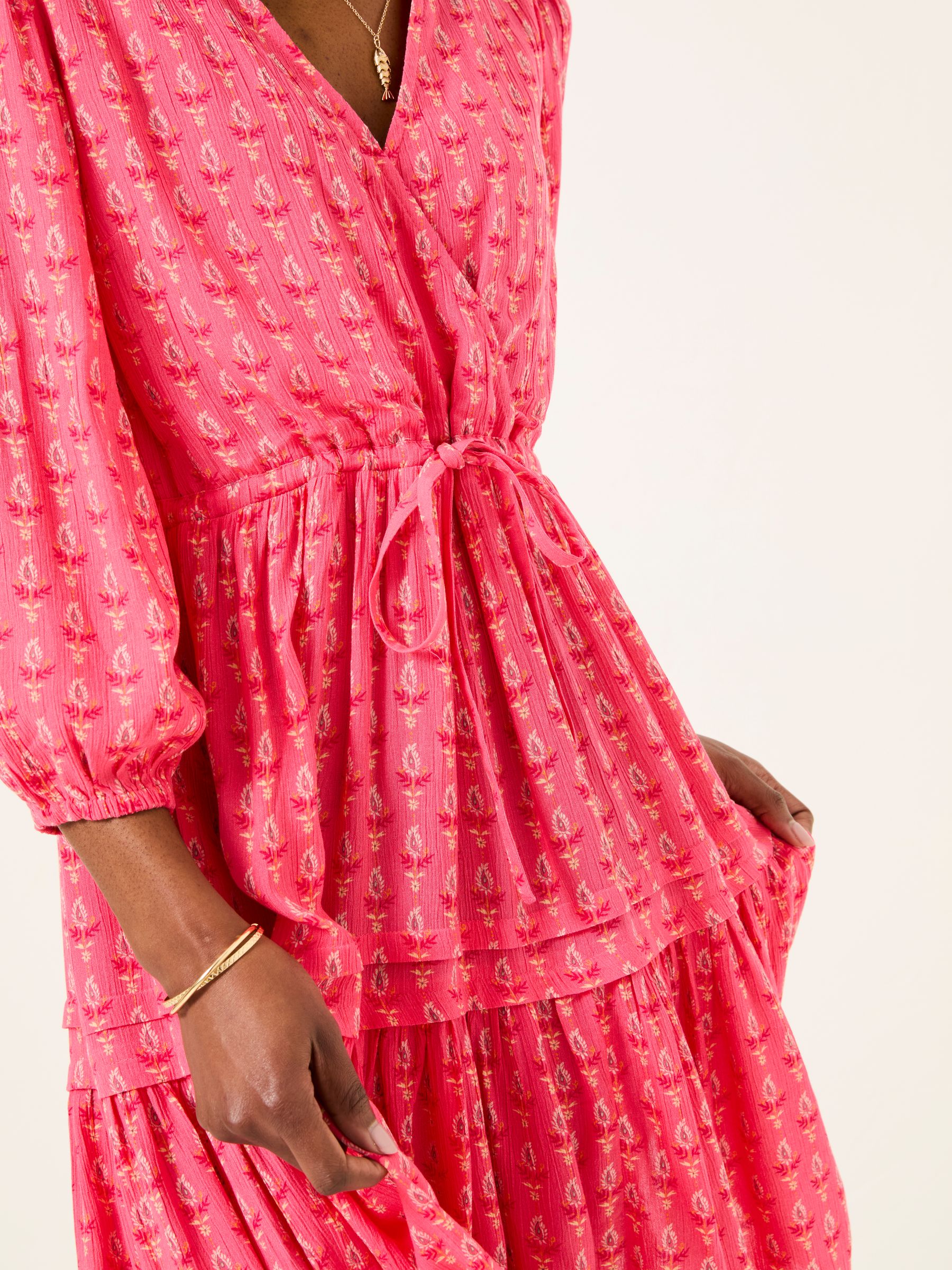Nancy Mid Pink Paisley Ditsy Dress - Image 5 of 7