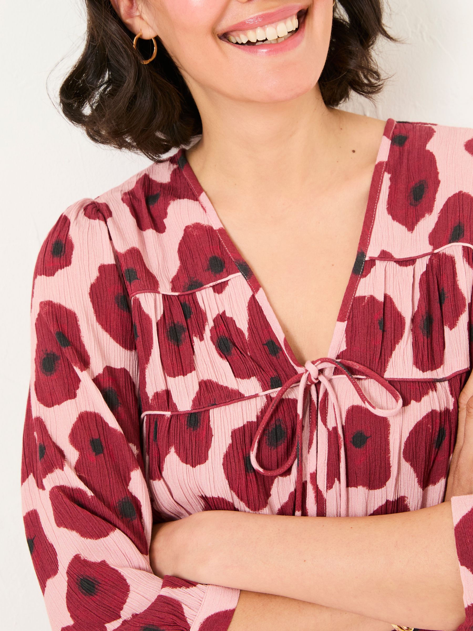 Pippin Multi Poppies Midi Dress - Image 3 of 5