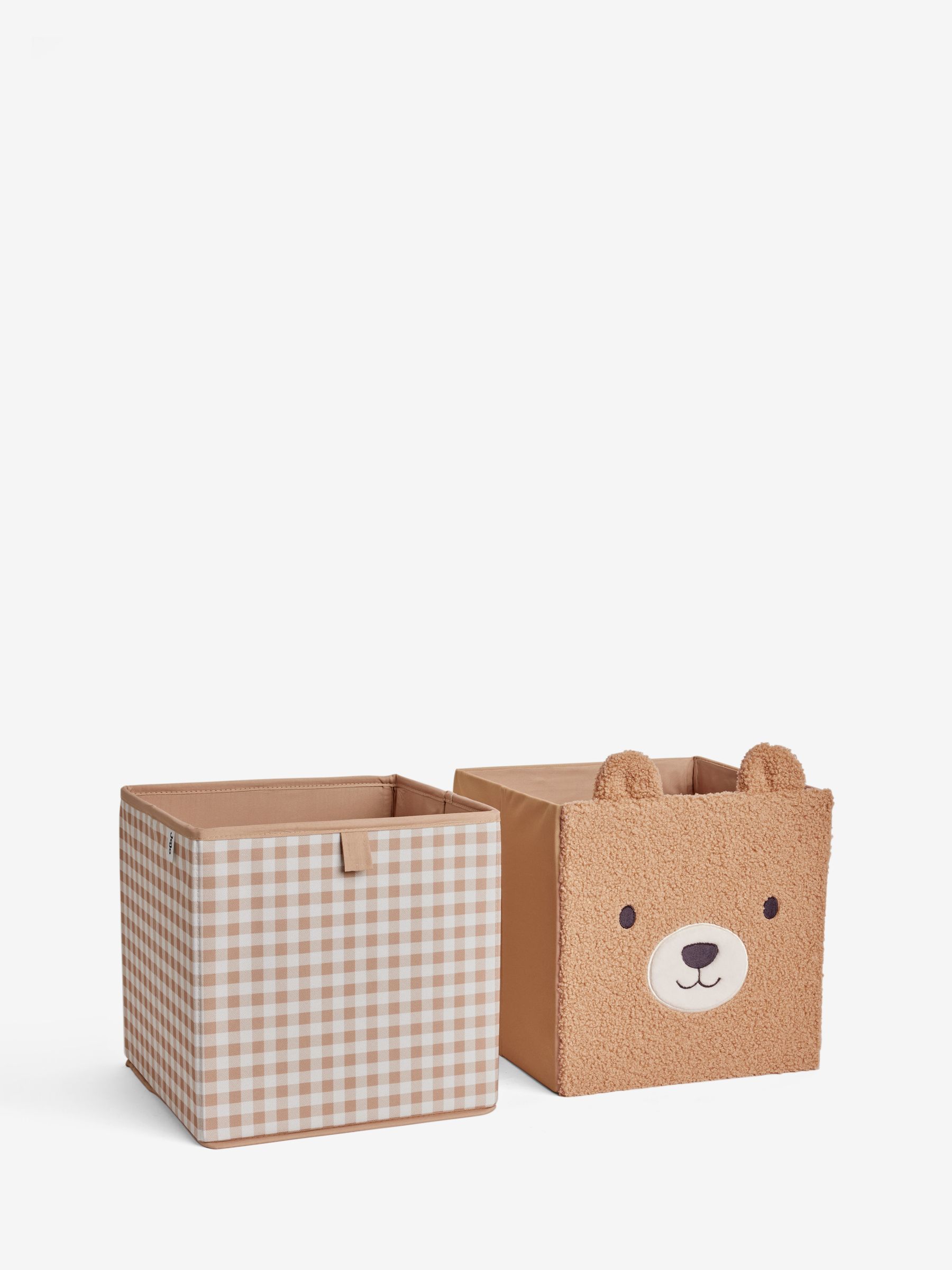 Set of 2 Bear Cube Storage Boxes - Image 4 of 4