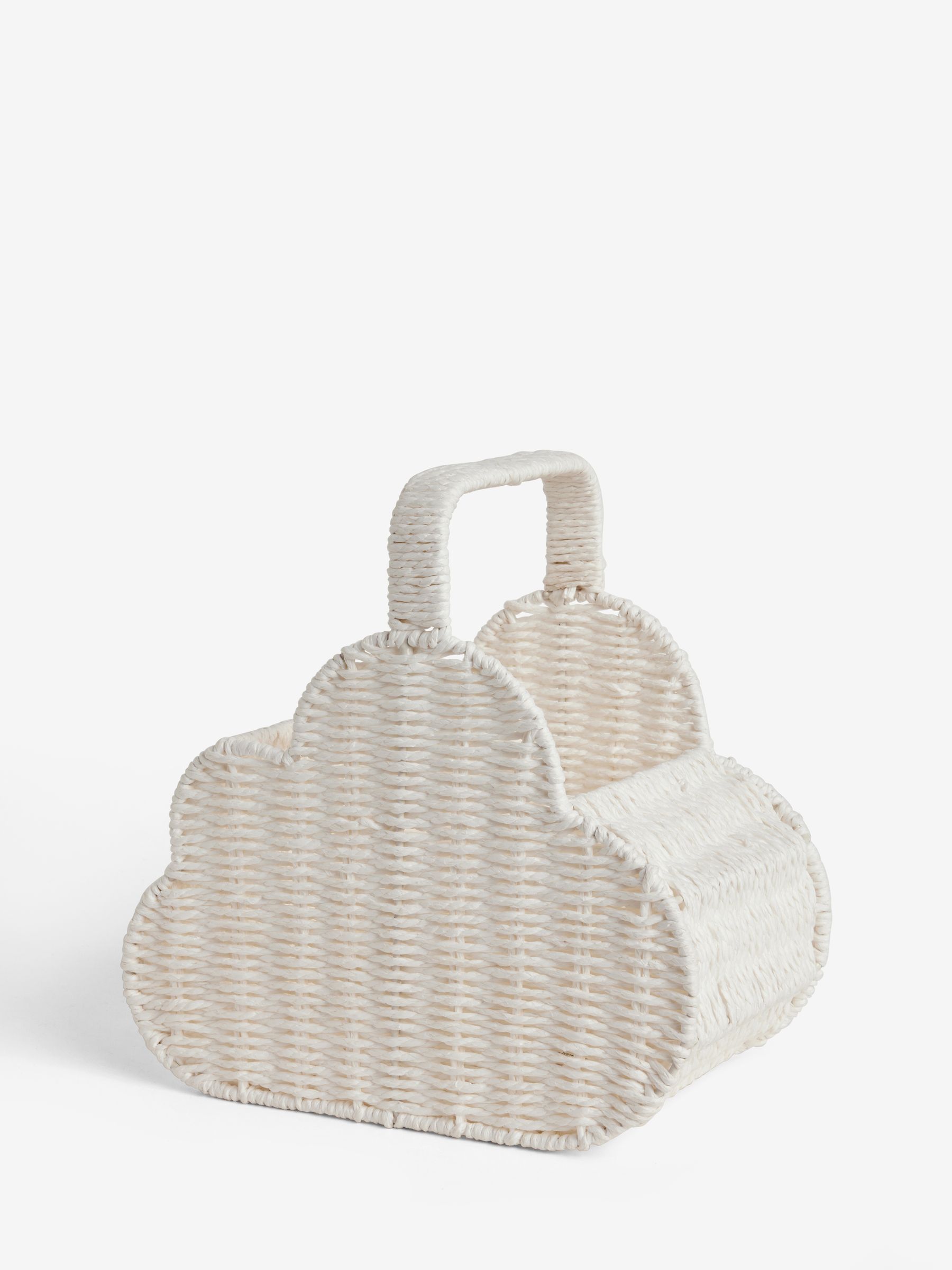 White Woven Cloud Basket - Image 2 of 6