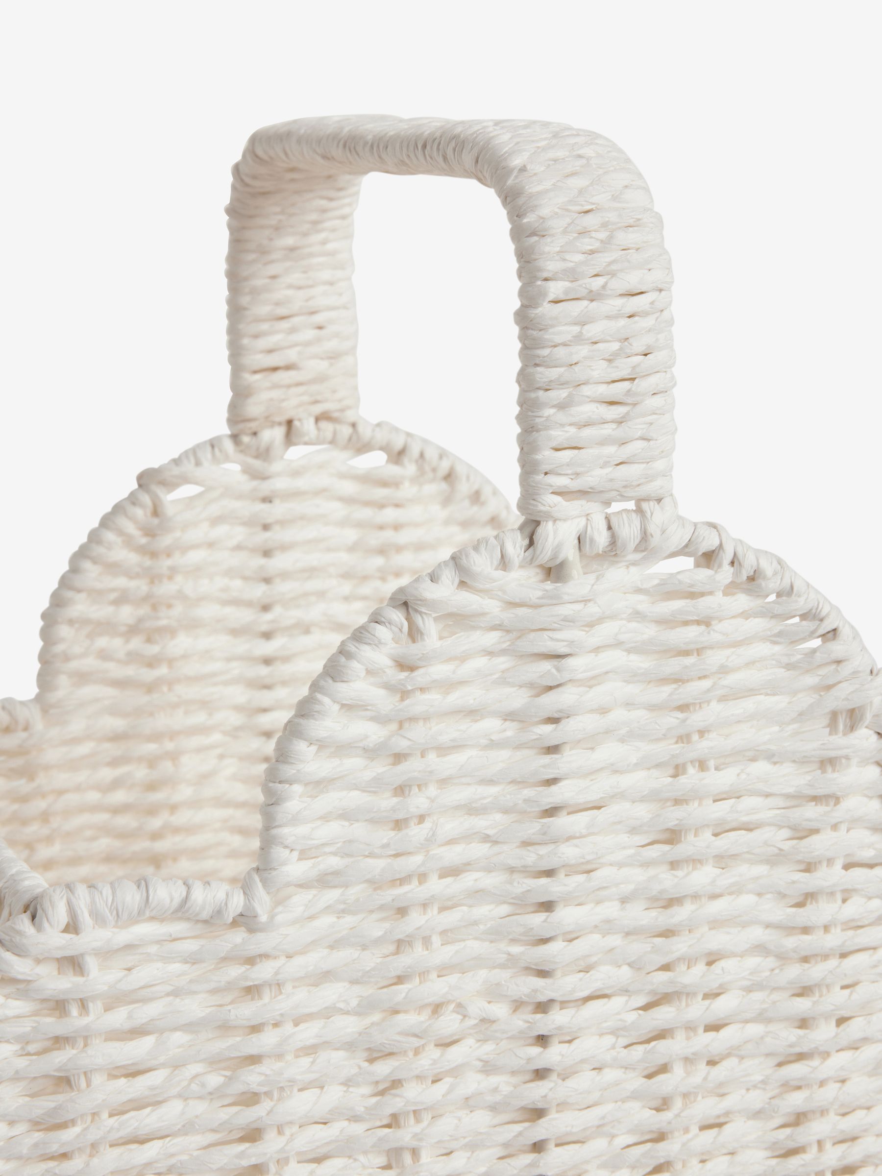White Woven Cloud Basket - Image 4 of 6