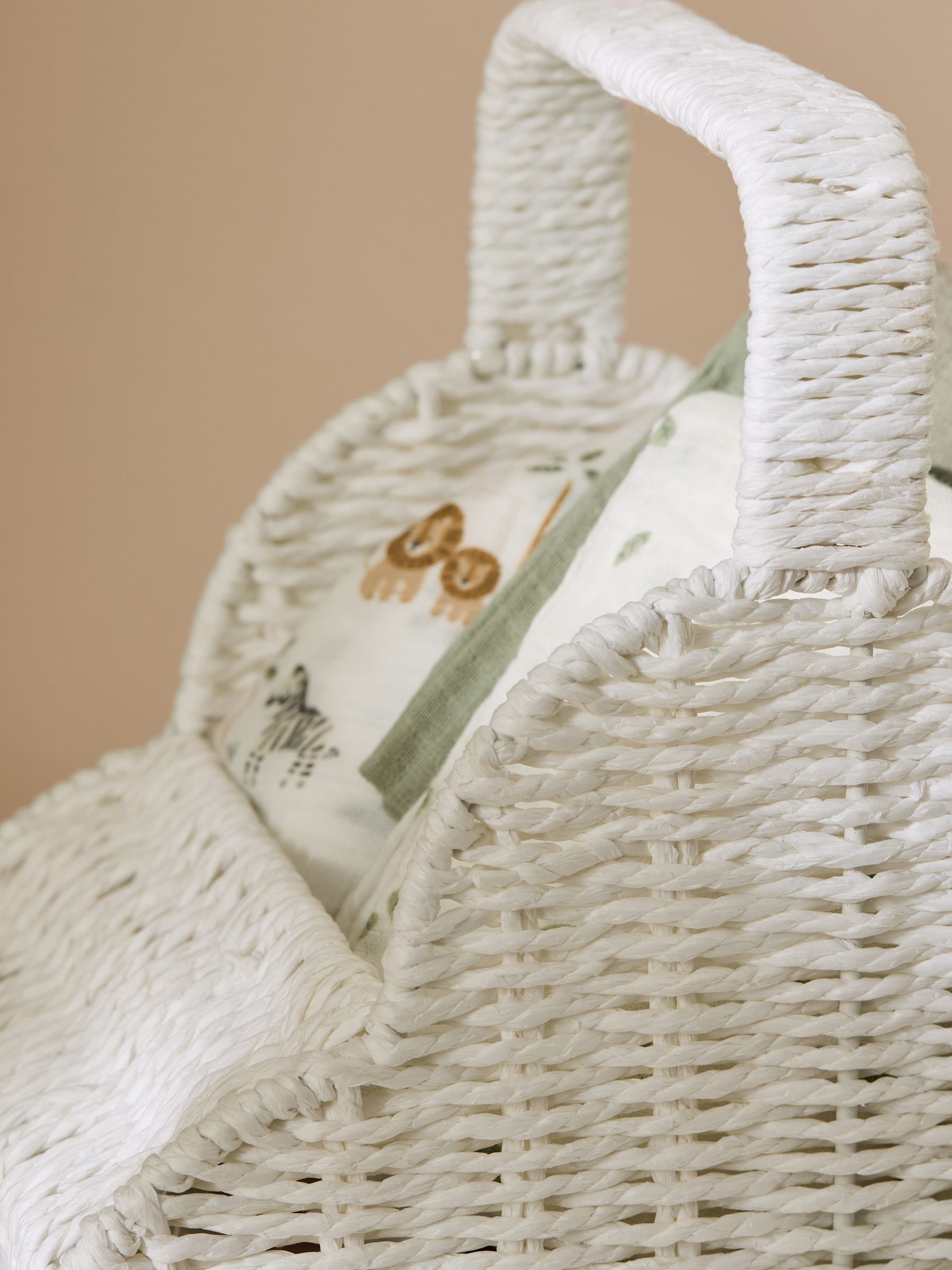 White Woven Cloud Basket - Image 6 of 6